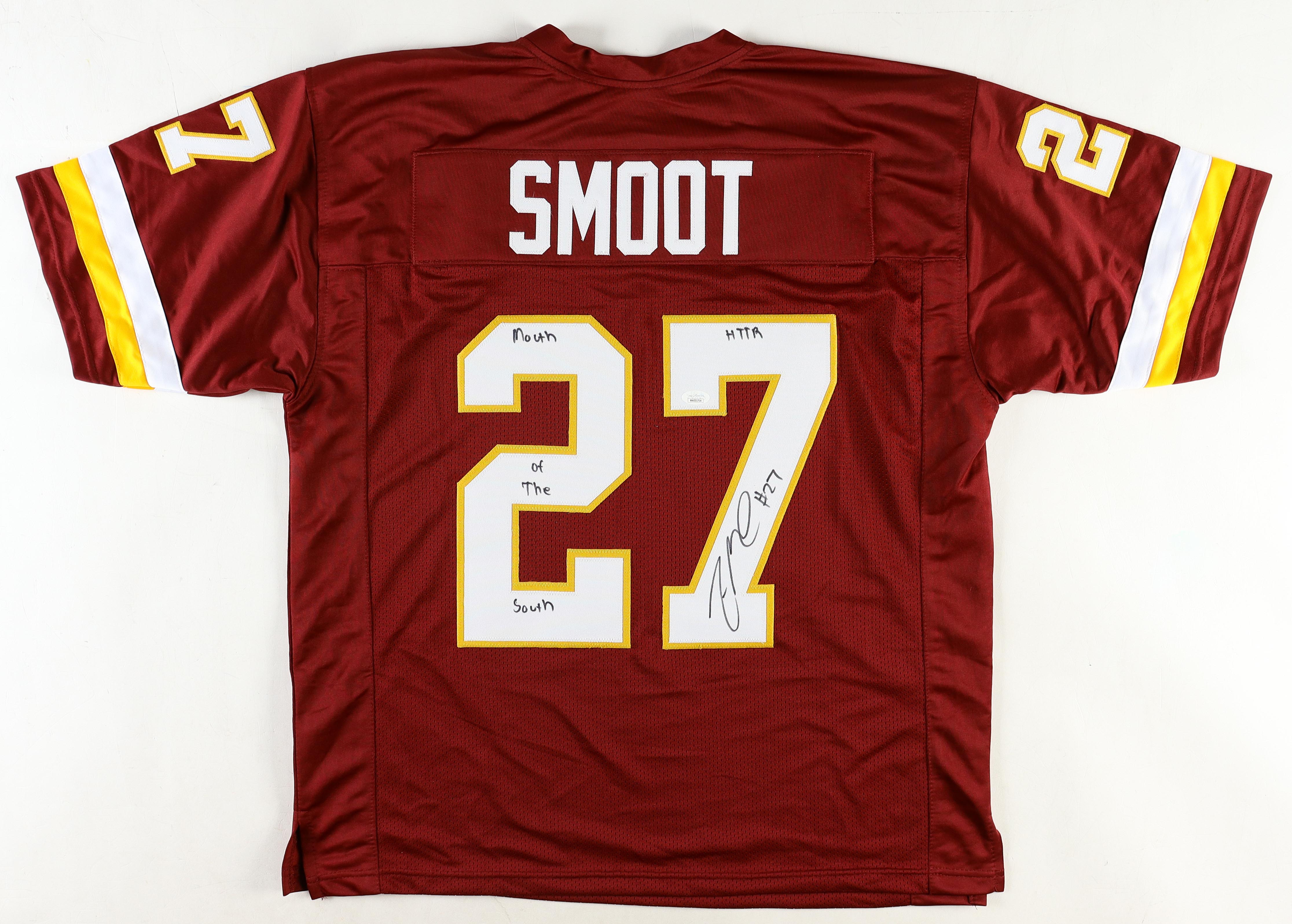 Fred Smoot Signed Jersey Inscribed "HTTR" & "Mouth Of The South" (JSA) at PristineAuction.com Fred Smoot Signed Jersey Inscribed "HTTR" & "Mouth Of The South" (JSA) at PristineAuction.com