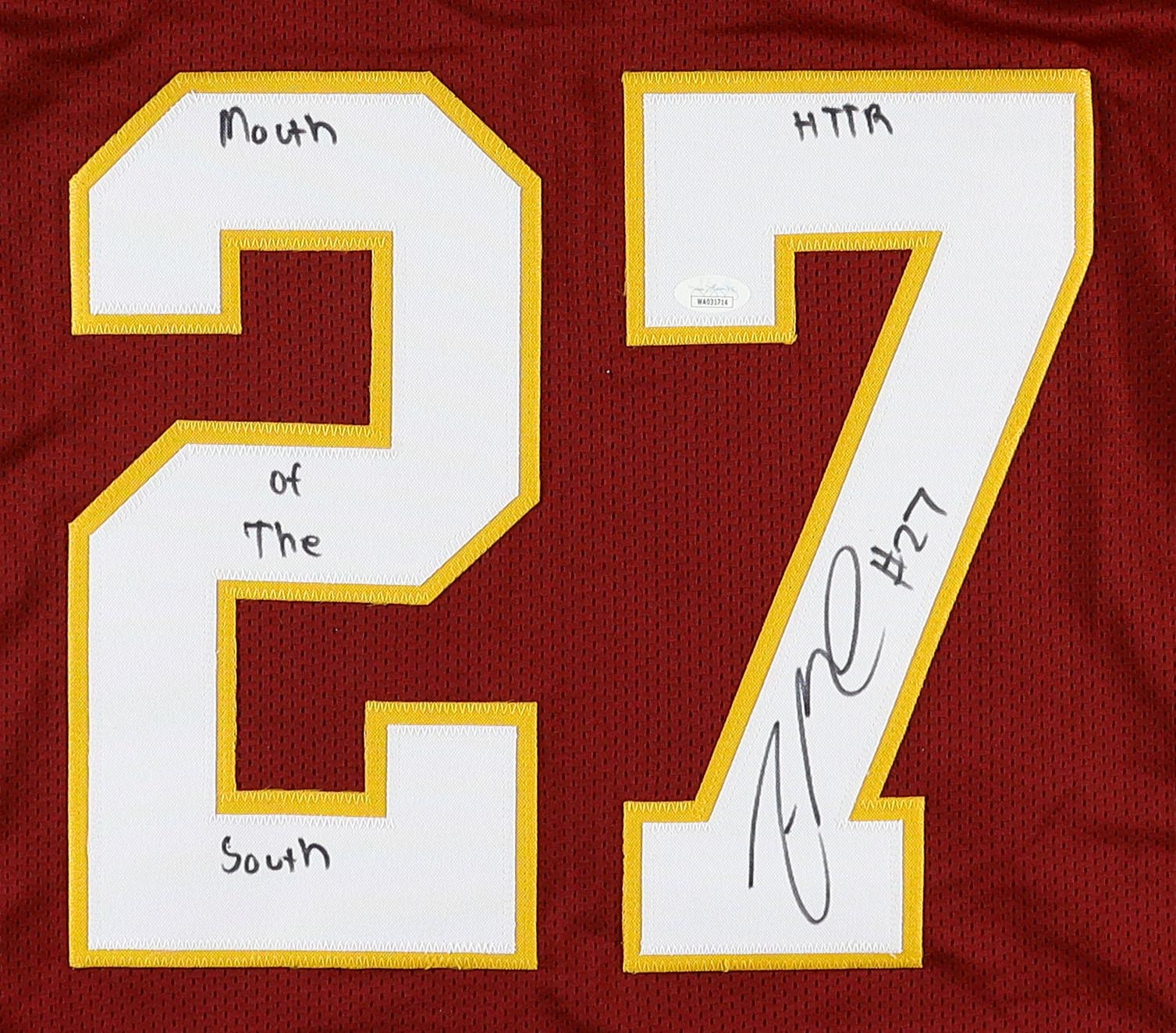 Fred Smoot Signed Jersey Inscribed "HTTR" & "Mouth Of The South" (JSA) at PristineAuction.com Fred Smoot Signed Jersey Inscribed "HTTR" & "Mouth Of The South" (JSA) at PristineAuction.com
