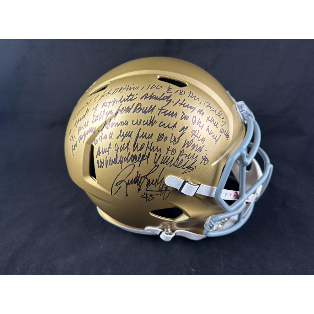 Notre Dame Fighting Irish Riddell Speed Full Size Replica Football Helmet – Display Only