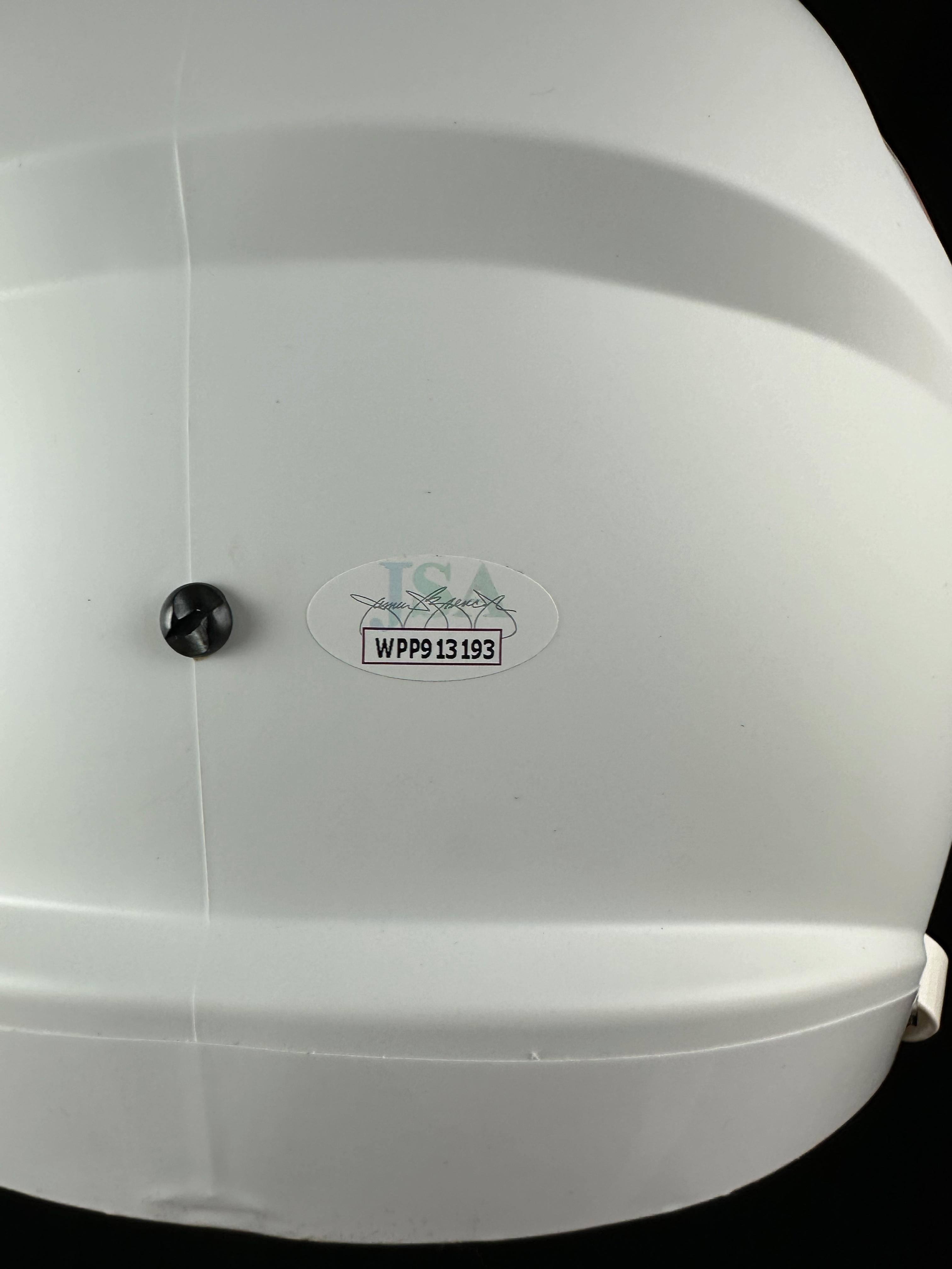 Darnell Mooney Signed Bears Full-SIze Flat White Alternate Speed Helmet (JSA) at PristineAuction.com Darnell Mooney Signed Bears Full-SIze Flat White Alternate Speed Helmet (JSA) at PristineAuction.com