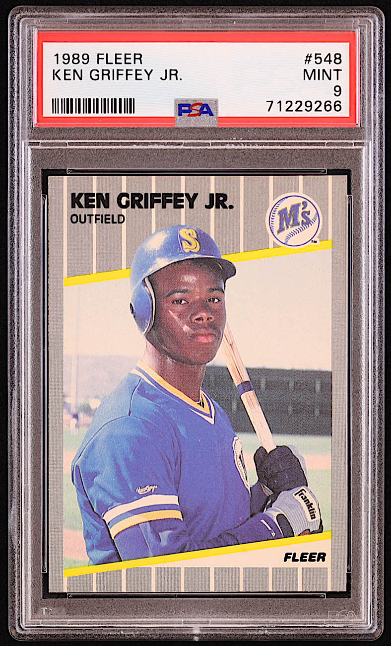 Ken Griffey Jr. 1989 Fleer #548 RC (PSA 9) at PristineAuction.com Ken Griffey Jr. 1989 Fleer #548 RC (PSA 9) at PristineAuction.com