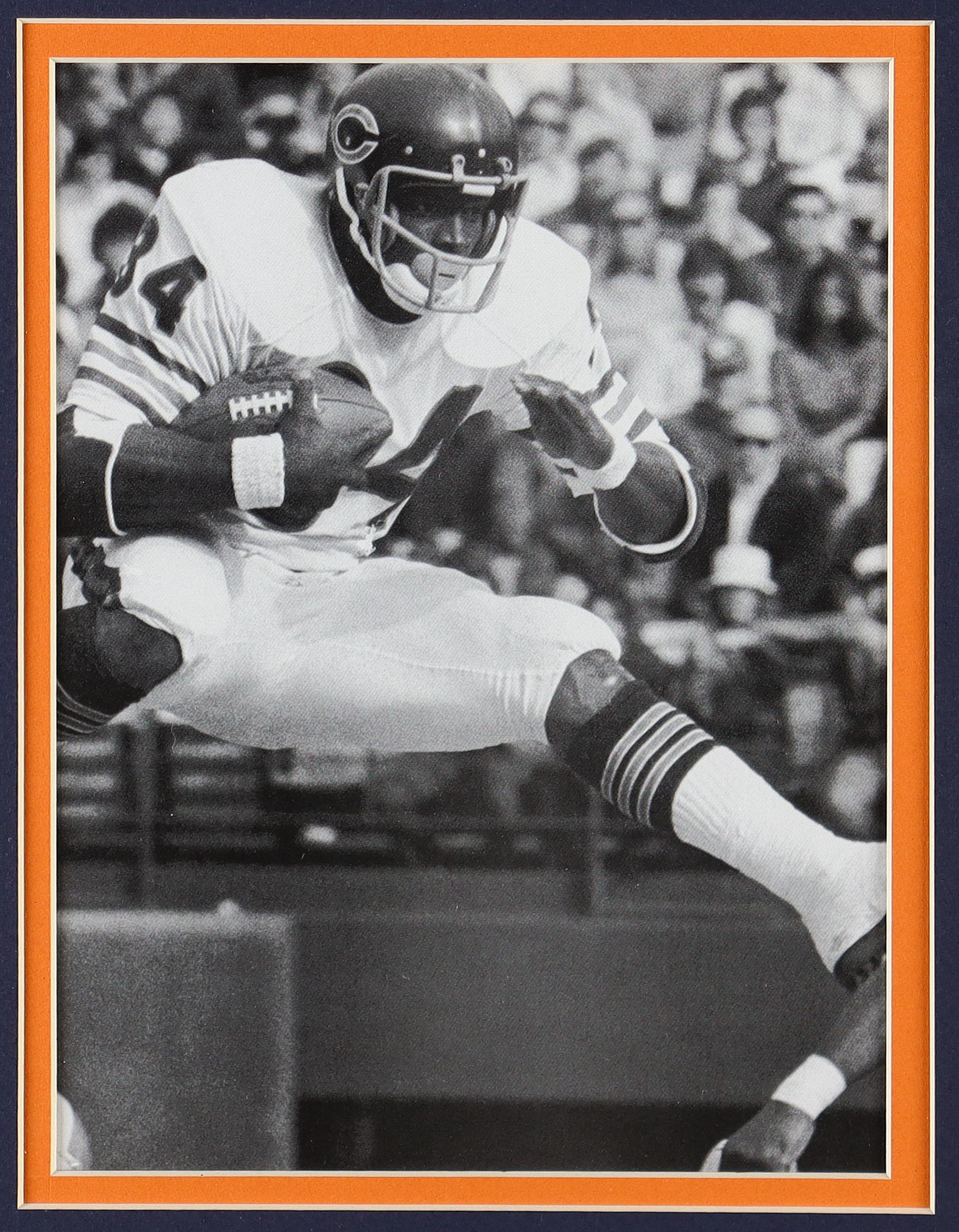 Walter Payton Signed Bears Custom Framed Cut Display with Jersey, Official Hall Of Fame & Team Logo Pins & (2) Team Cloth Logo Patches (PSA) at PristineAuction.com Walter Payton Signed Bears Custom Framed Cut Display with Jersey, Official Hall Of Fame & Team Logo Pins & (2) Team Cloth Logo Patches (PSA) at PristineAuction.com