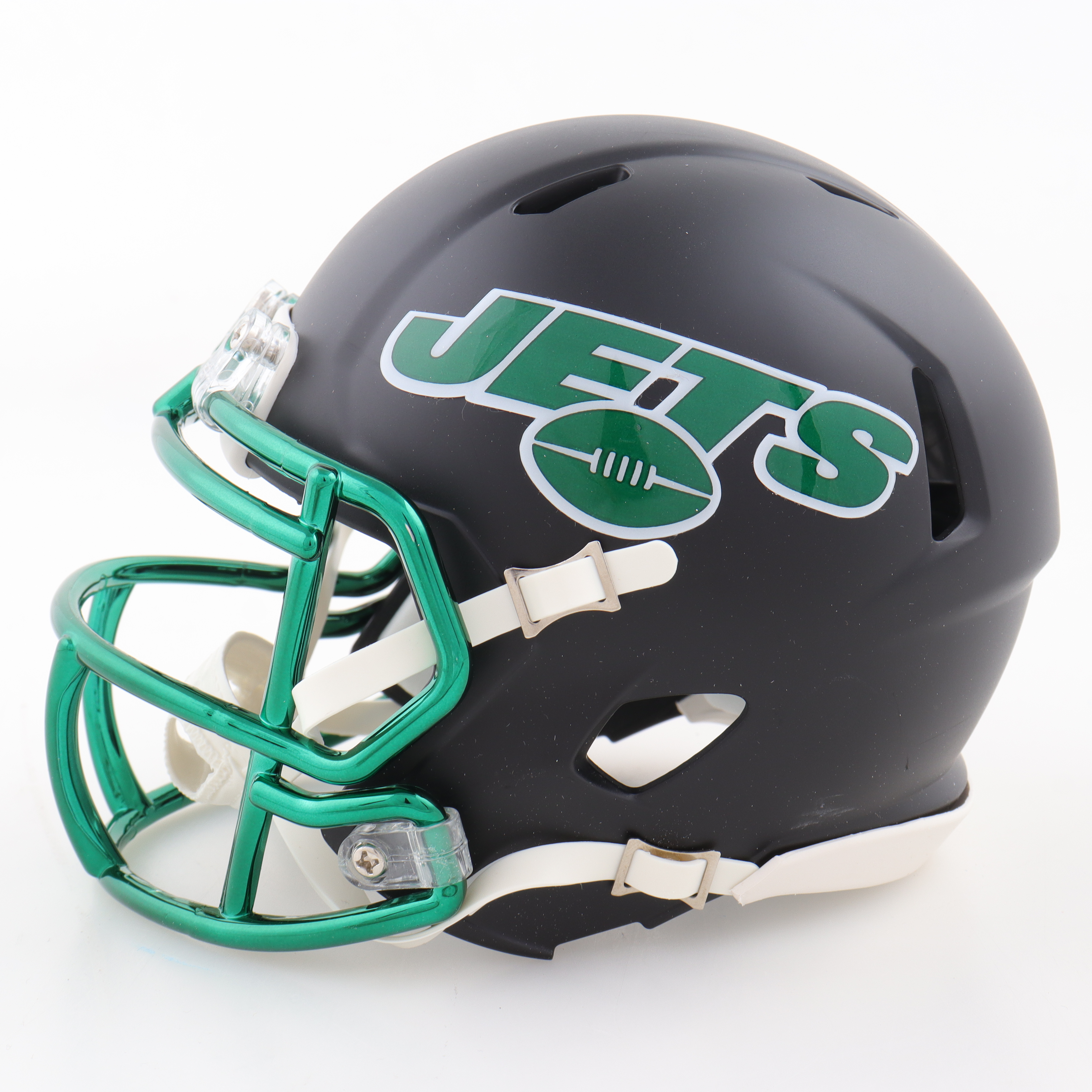 Wayne Chrebet & Vinny Testaverde Signed Jets Speed Mini Helmet Inscribed "J-E-T-S" (Beckett) at PristineAuction.com Wayne Chrebet & Vinny Testaverde Signed Jets Speed Mini Helmet Inscribed "J-E-T-S" (Beckett) at PristineAuction.com