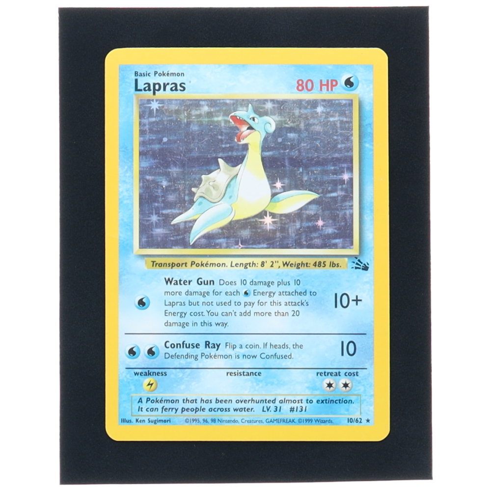 for position only pokemon cards PSA 10 Lapras 1st Edition Fossil Pack – The Pokécave main image 0