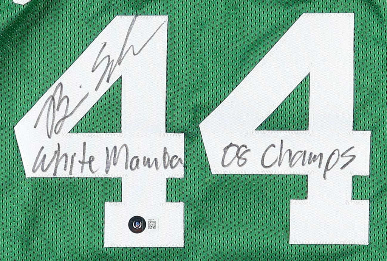 Brian Scalabrine Signed Jersey Inscribed "08 Champs" & "White Mamba" (Beckett) at PristineAuction.com Brian Scalabrine Signed Jersey Inscribed "08 Champs" & "White Mamba" (Beckett) at PristineAuction.com