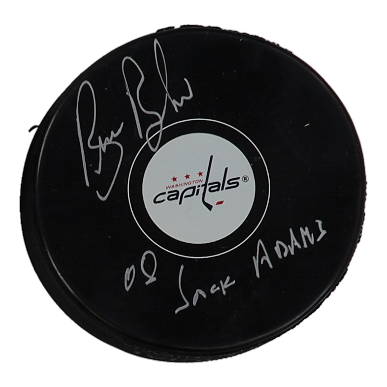 Bruce Boudreau Signed Capitals Logo Hockey Puck Inscribed "08 Jack Adams" (COJO) at PristineAuction.com Bruce Boudreau Signed Capitals Logo Hockey Puck Inscribed "08 Jack Adams" (COJO) at PristineAuction.com