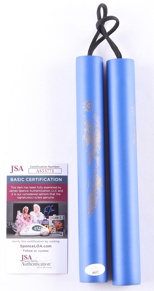 Nick Diaz Signed Foam Rubber Training Nunchucks (JSA) at PristineAuction.com Nick Diaz Signed Foam Rubber Training Nunchucks (JSA) at PristineAuction.com