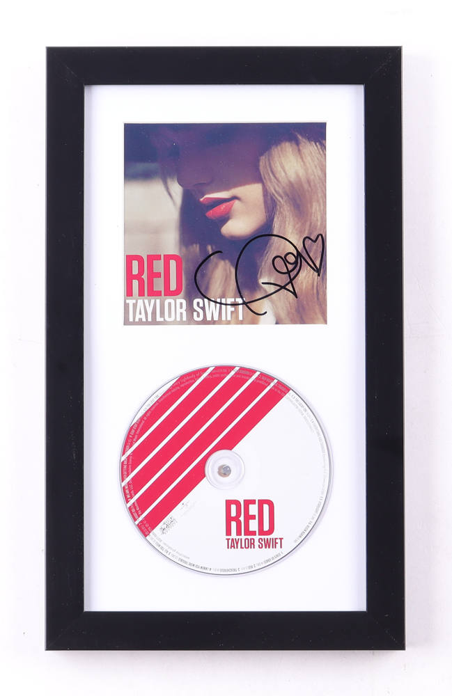 Taylor Swift Signed Custom Framed "Red" CD Album Insert Booklet With Disc (Beckett) at PristineAuction.com Taylor Swift Signed Custom Framed "Red" CD Album Insert Booklet With Disc (Beckett) at PristineAuction.com