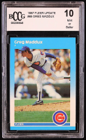 Greg Maddux 1987 Fleer Update #U68 XRC (BCCG 10) at PristineAuction.com