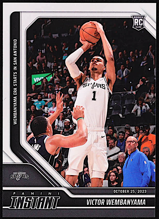 Victor Wembanyama 2023-24 Panini Instant #5 RC at PristineAuction.com Victor Wembanyama 2023-24 Panini Instant #5 RC at PristineAuction.com