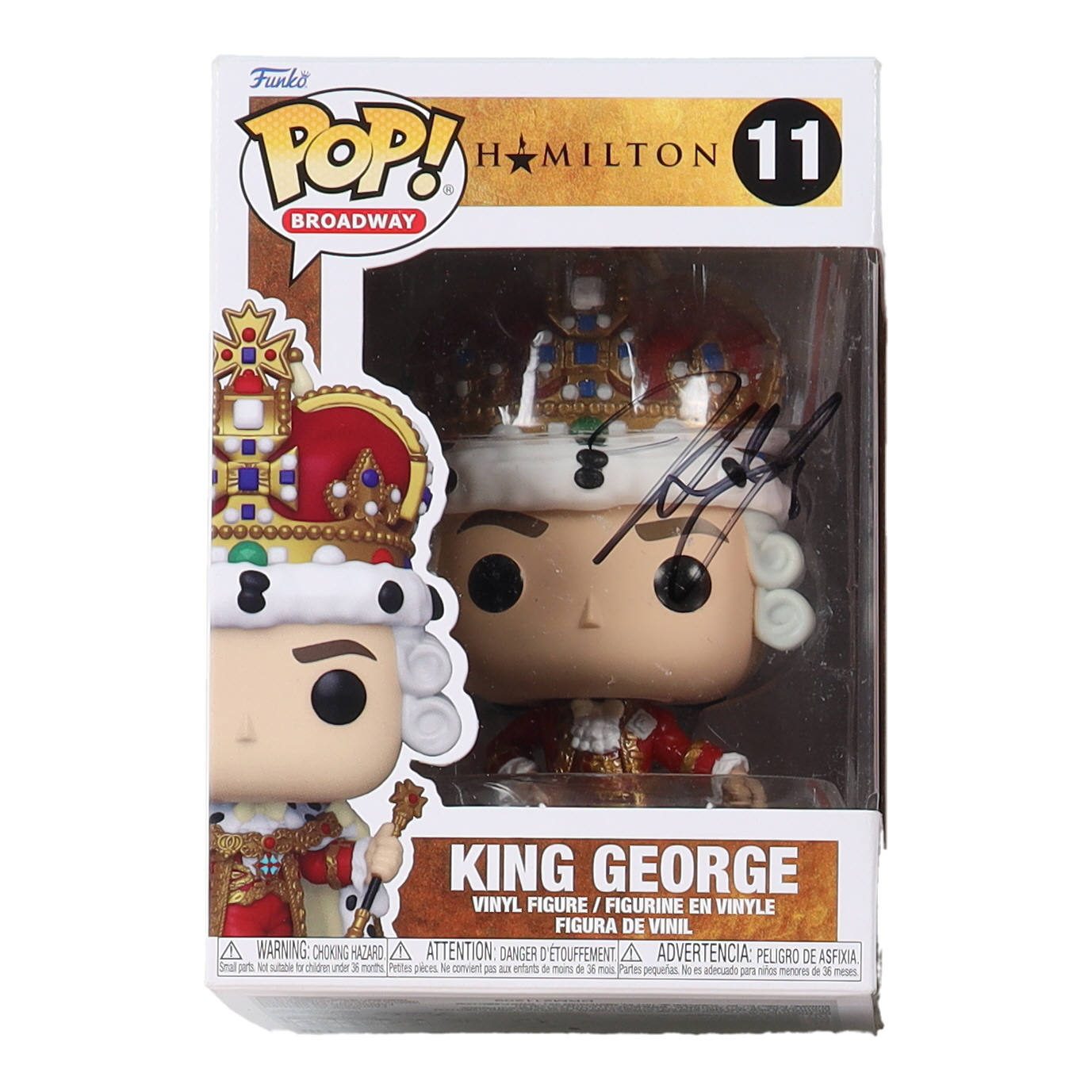 Jonathan Groff Signed "Hamilton" #11 King George Funko Pop! Vinyl Figure (ACOA) at PristineAuction.com Jonathan Groff Signed "Hamilton" #11 King George Funko Pop! Vinyl Figure (ACOA) at PristineAuction.com