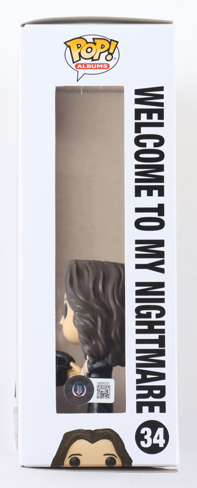 Alice Cooper Signed "Welcome To My Nightmare" #34 Alice Cooper Funko Pop! Albums Vinyl Figure (Beckett) at PristineAuction.com Alice Cooper Signed "Welcome To My Nightmare" #34 Alice Cooper Funko Pop! Albums Vinyl Figure (Beckett) at PristineAuction.com