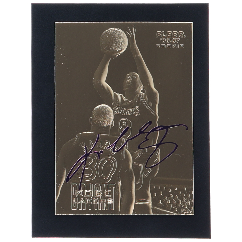 Kobe Bryant 1996-97 Fleer Purple Signature 23Kt Gold RC #52608 at PristineAuction.com