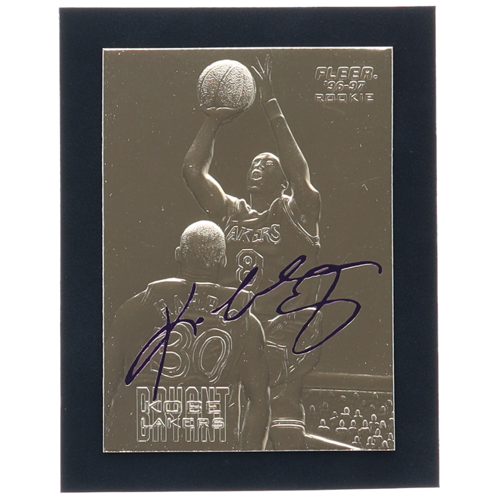 Kobe Bryant 1996-97 Fleer Purple Signature 23Kt Gold RC #52607 at PristineAuction.com
