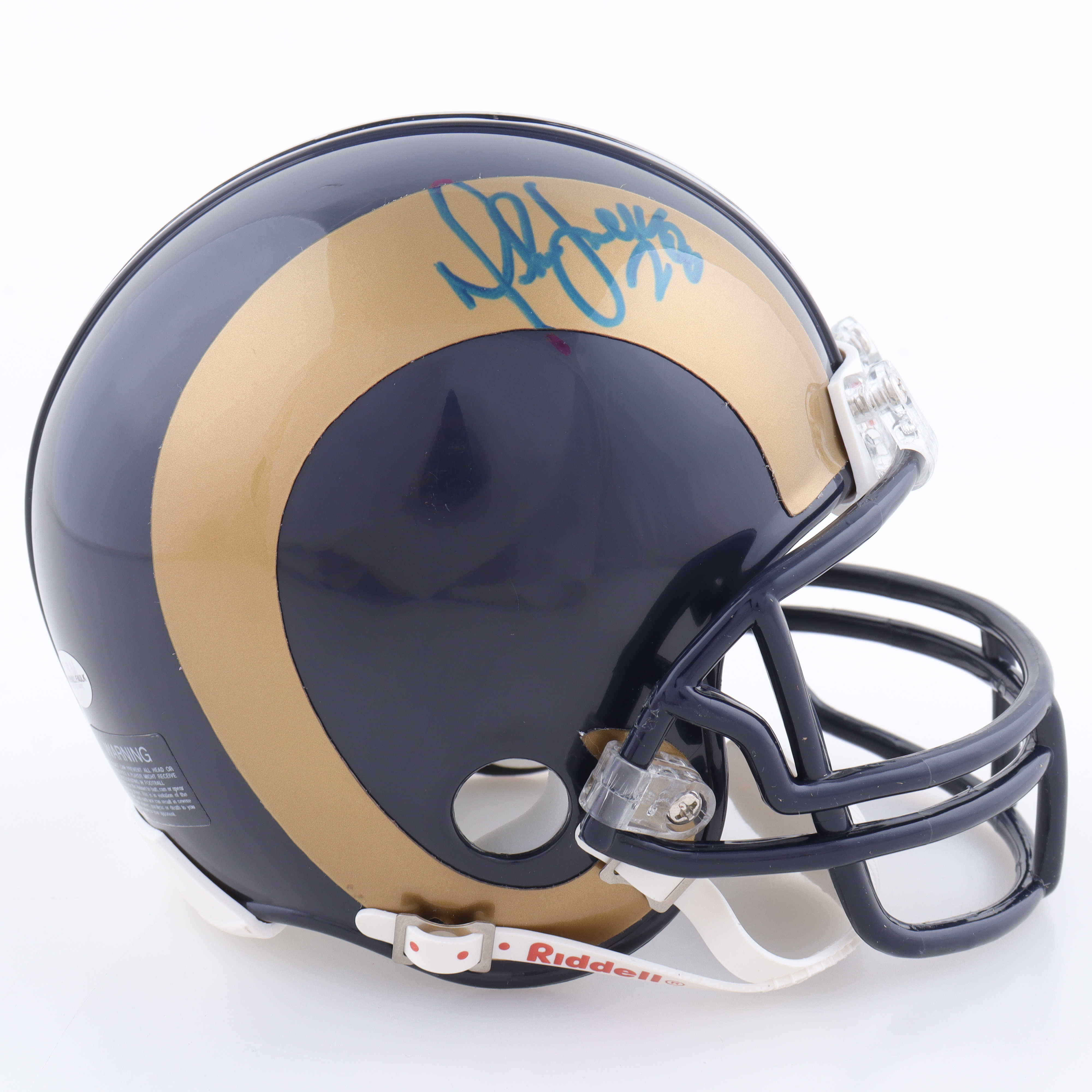 Marshall Faulk Signed Rams Mini Helmet (PSA & Faulk) at PristineAuction.com Marshall Faulk Signed Rams Mini Helmet (PSA & Faulk) at PristineAuction.com