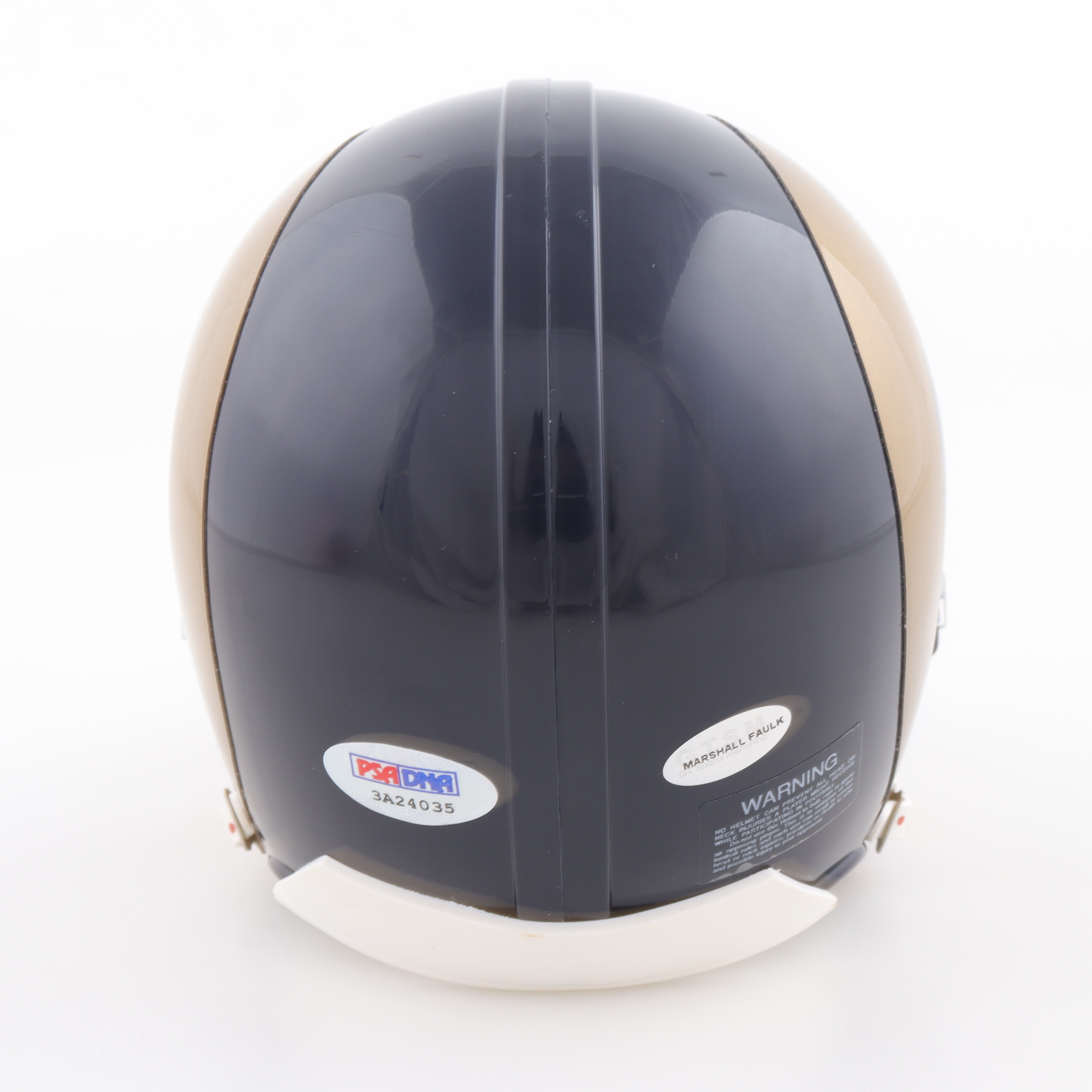 Marshall Faulk Signed Rams Mini Helmet (PSA & Faulk) at PristineAuction.com Marshall Faulk Signed Rams Mini Helmet (PSA & Faulk) at PristineAuction.com