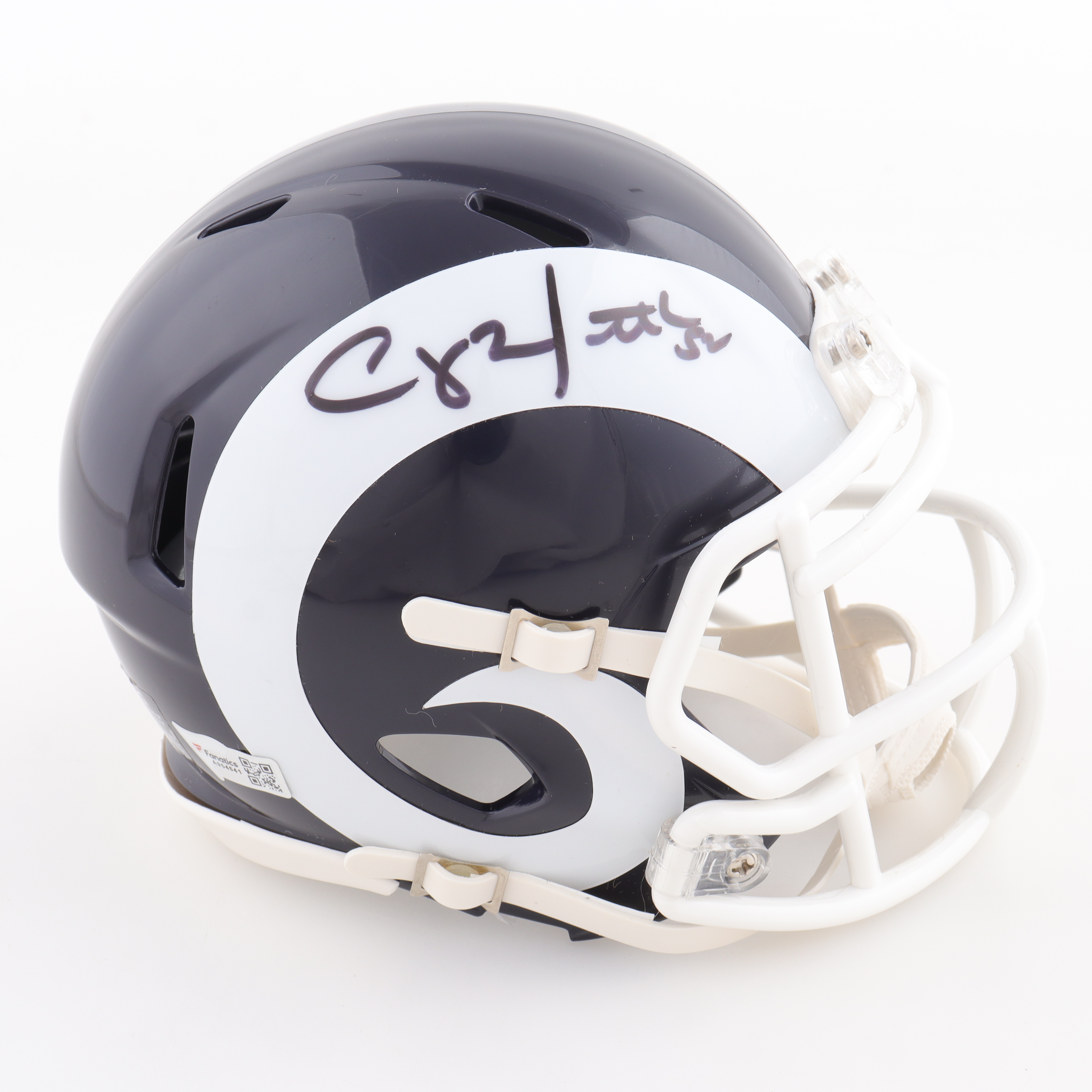 Clay Matthews Signed Rams Mini Helmet (Fanatics) at PristineAuction.com Clay Matthews Signed Rams Mini Helmet (Fanatics) at PristineAuction.com