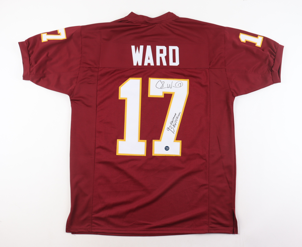 Charlie Ward Signed Jersey Inscribed "93 Heisman" (Prova) at PristineAuction.com Charlie Ward Signed Jersey Inscribed "93 Heisman" (Prova) at PristineAuction.com