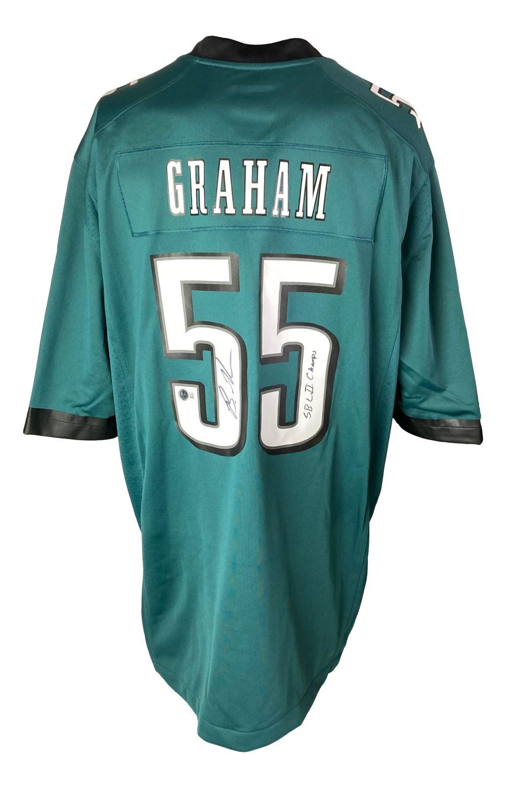 Brandon Graham Signed Eagles Nike Jersey Inscribed "SB LII Champs" (Beckett) at PristineAuction.com Brandon Graham Signed Eagles Nike Jersey Inscribed "SB LII Champs" (Beckett) at PristineAuction.com