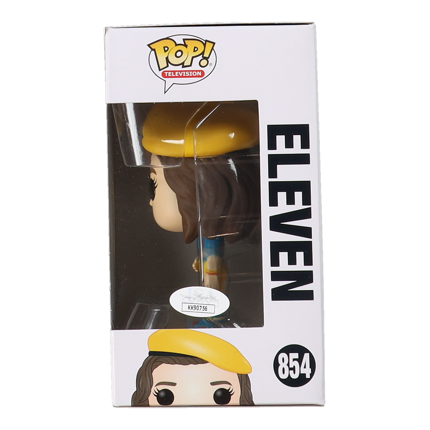 Millie Bobby Brown Signed "Stranger Things" #854 Eleven Funko Pop! Vinyl Figure Inscribed "011" (JSA) at PristineAuction.com Millie Bobby Brown Signed "Stranger Things" #854 Eleven Funko Pop! Vinyl Figure Inscribed "011" (JSA) at PristineAuction.com