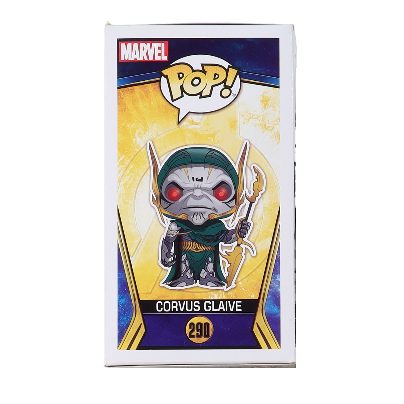 Michael James Shaw Signed "Avengers: Infinity War" #290 Corvus Glaive Funko Pop! Vinyl Figure Inscribed "Corvus Glaive" (Beckett) at PristineAuction.com Michael James Shaw Signed "Avengers: Infinity War" #290 Corvus Glaive Funko Pop! Vinyl Figure Inscribed "Corvus Glaive" (Beckett) at PristineAuction.com