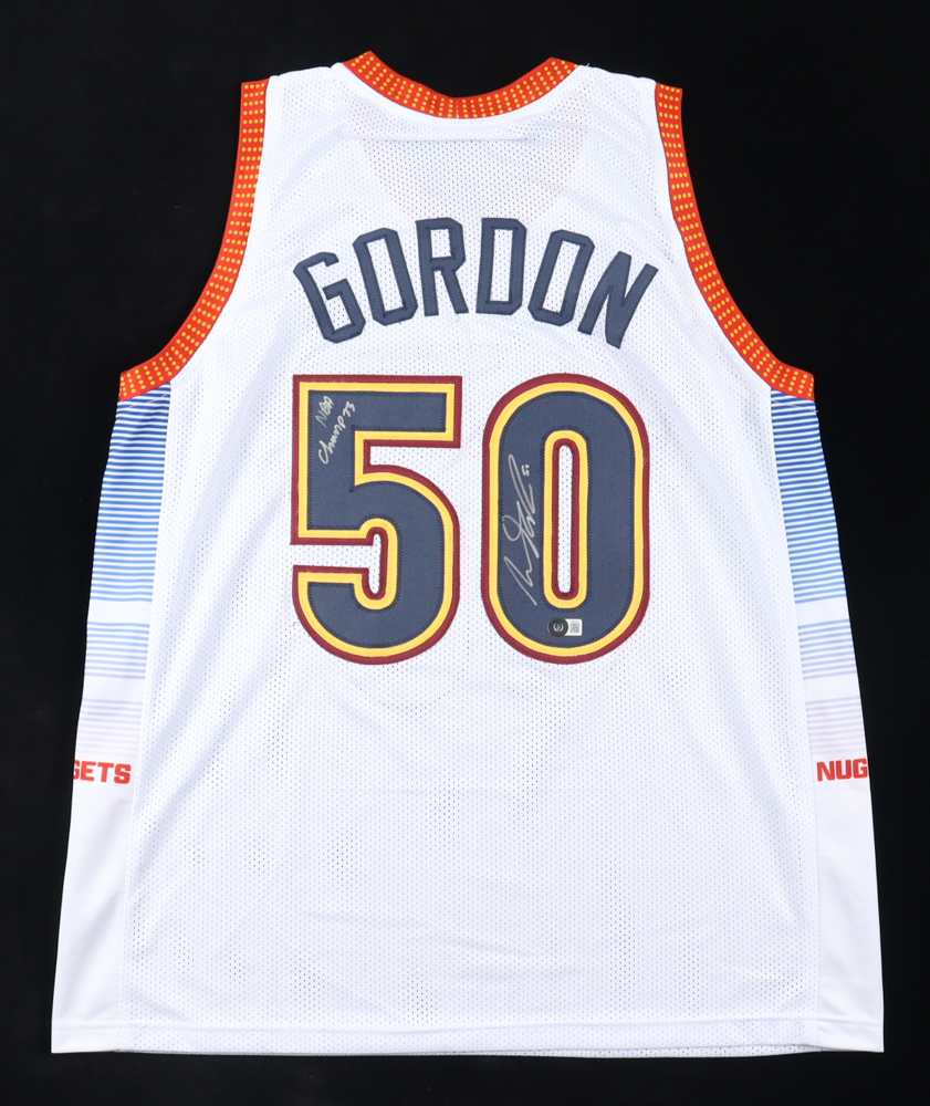 Aaron Gordon Signed Jersey Inscribed "NBA Champs" (Beckett) at PristineAuction.com Aaron Gordon Signed Jersey Inscribed "NBA Champs" (Beckett) at PristineAuction.com