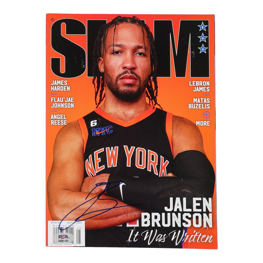 Jalen Brunson Signed 2023 Slam Magazine (PSA) | Pristine Auction