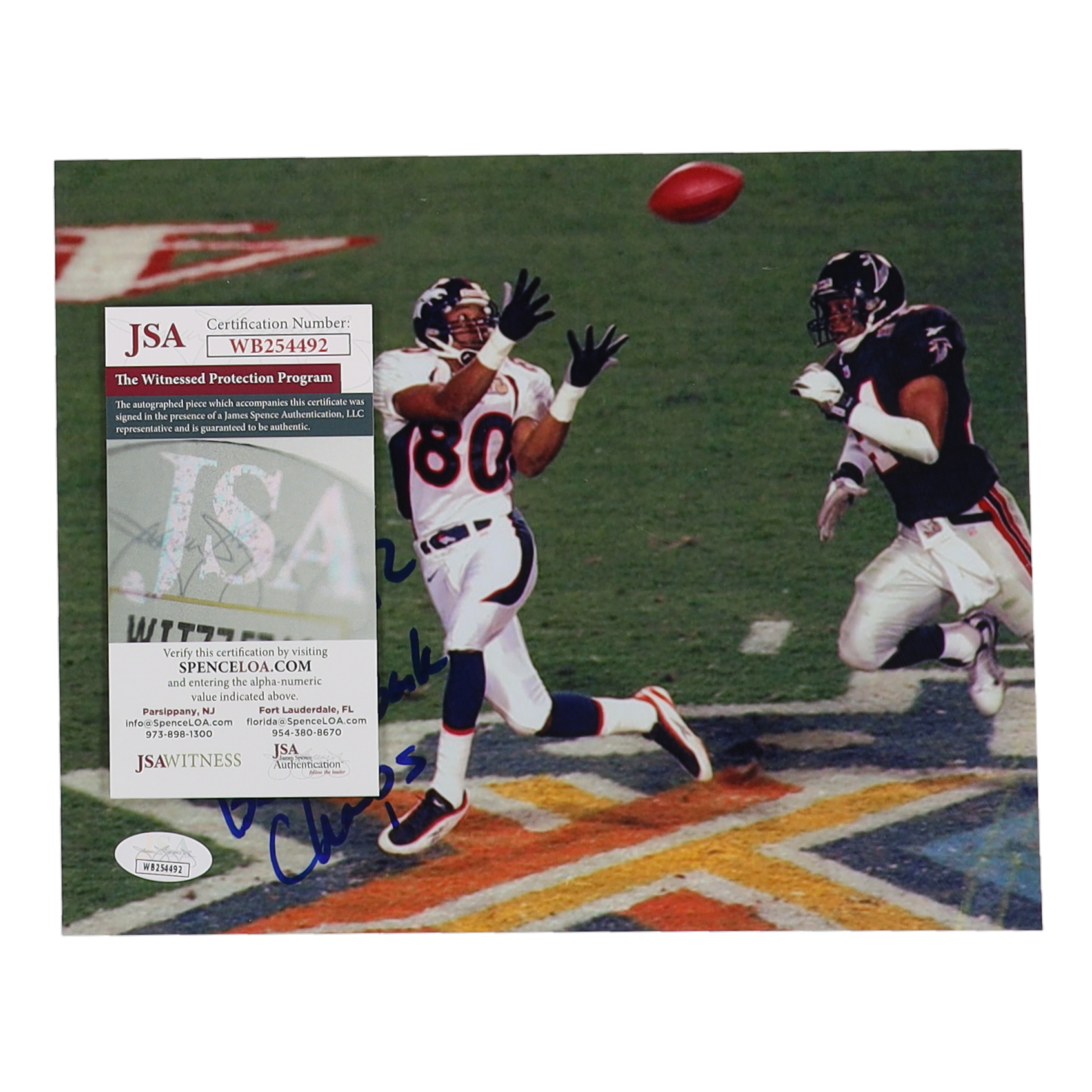 Rod Smith Signed Broncos 8x10 Photo Inscribed "Back To Back Champs" (JSA) at PristineAuction.com Rod Smith Signed Broncos 8x10 Photo Inscribed "Back To Back Champs" (JSA) at PristineAuction.com