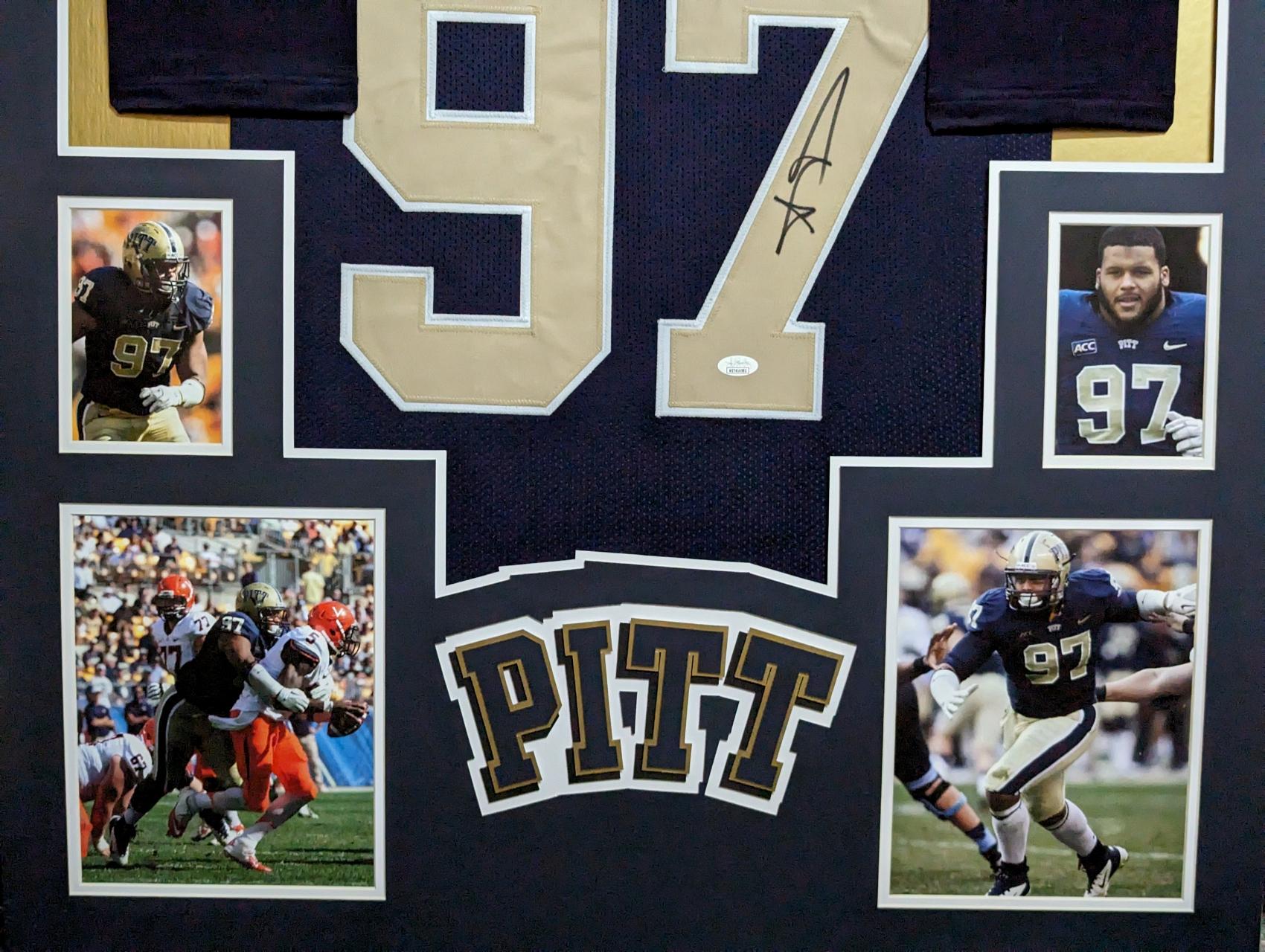 Aaron Donald Signed Custom Framed Jersey Display (JSA) at PristineAuction.com Aaron Donald Signed Custom Framed Jersey Display (JSA) at PristineAuction.com