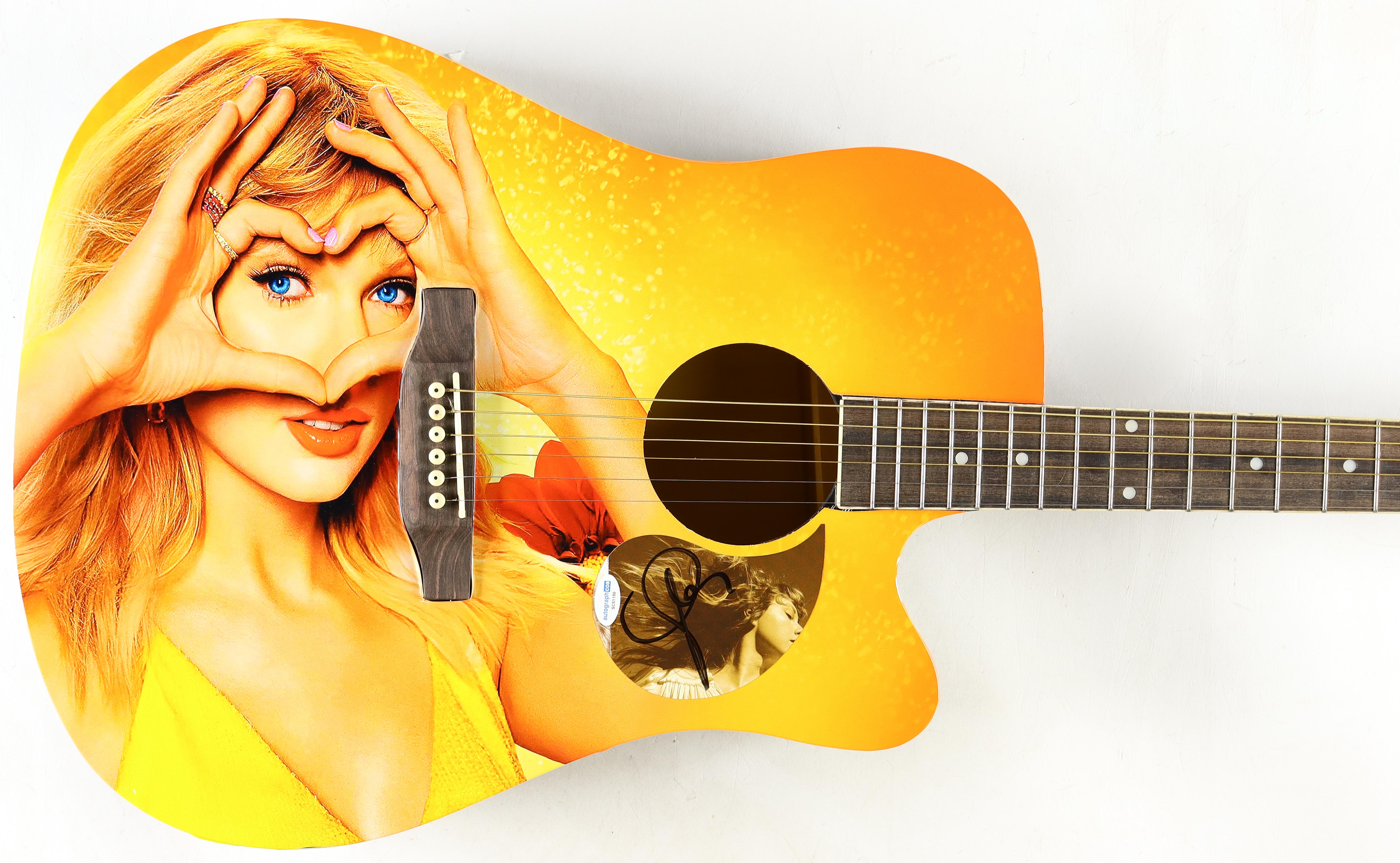 Taylor Swift Signed 41" Acoustic Guitar (ACOA) at PristineAuction.com Taylor Swift Signed 41" Acoustic Guitar (ACOA) at PristineAuction.com