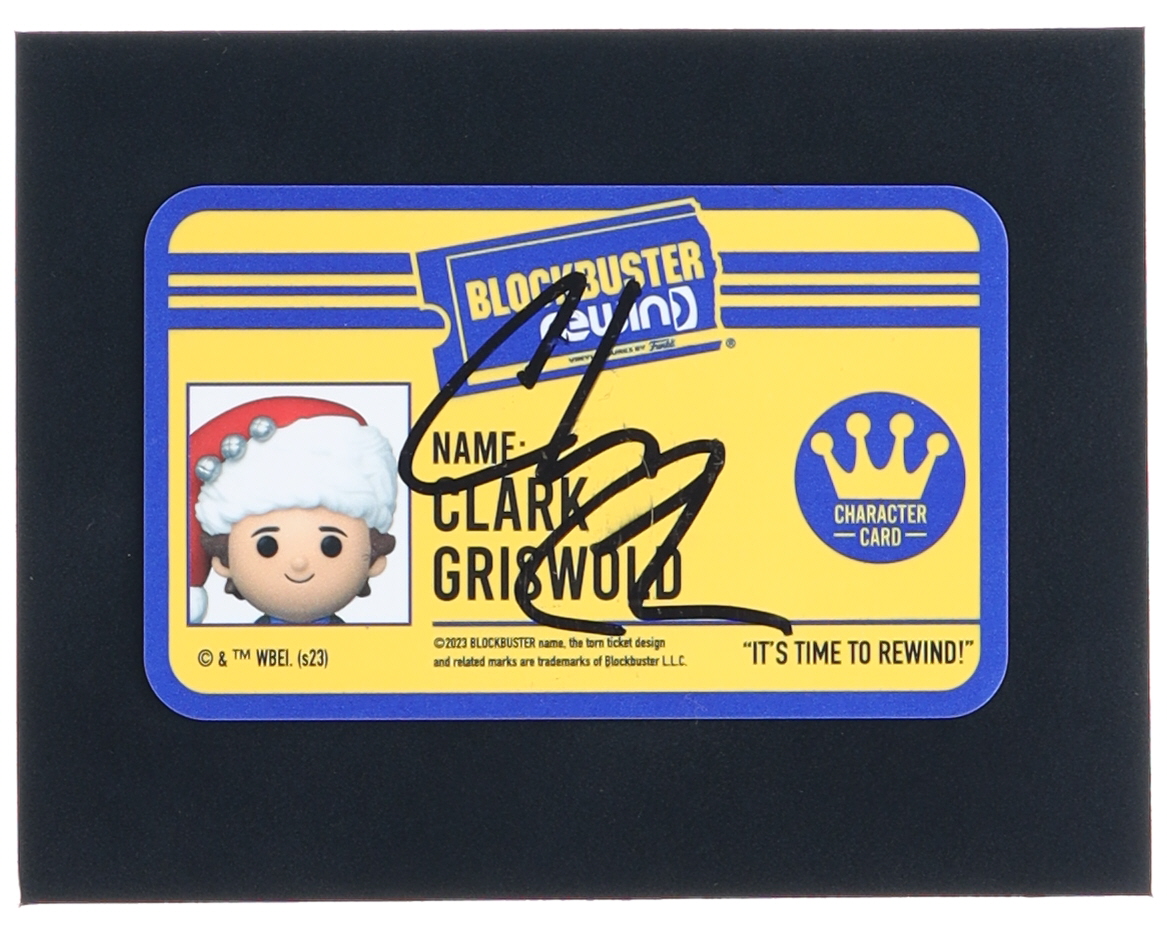 Chevy Chase Signed Blockbuster Rewind Character Card (JSA) at PristineAuction.com Chevy Chase Signed Blockbuster Rewind Character Card (JSA) at PristineAuction.com