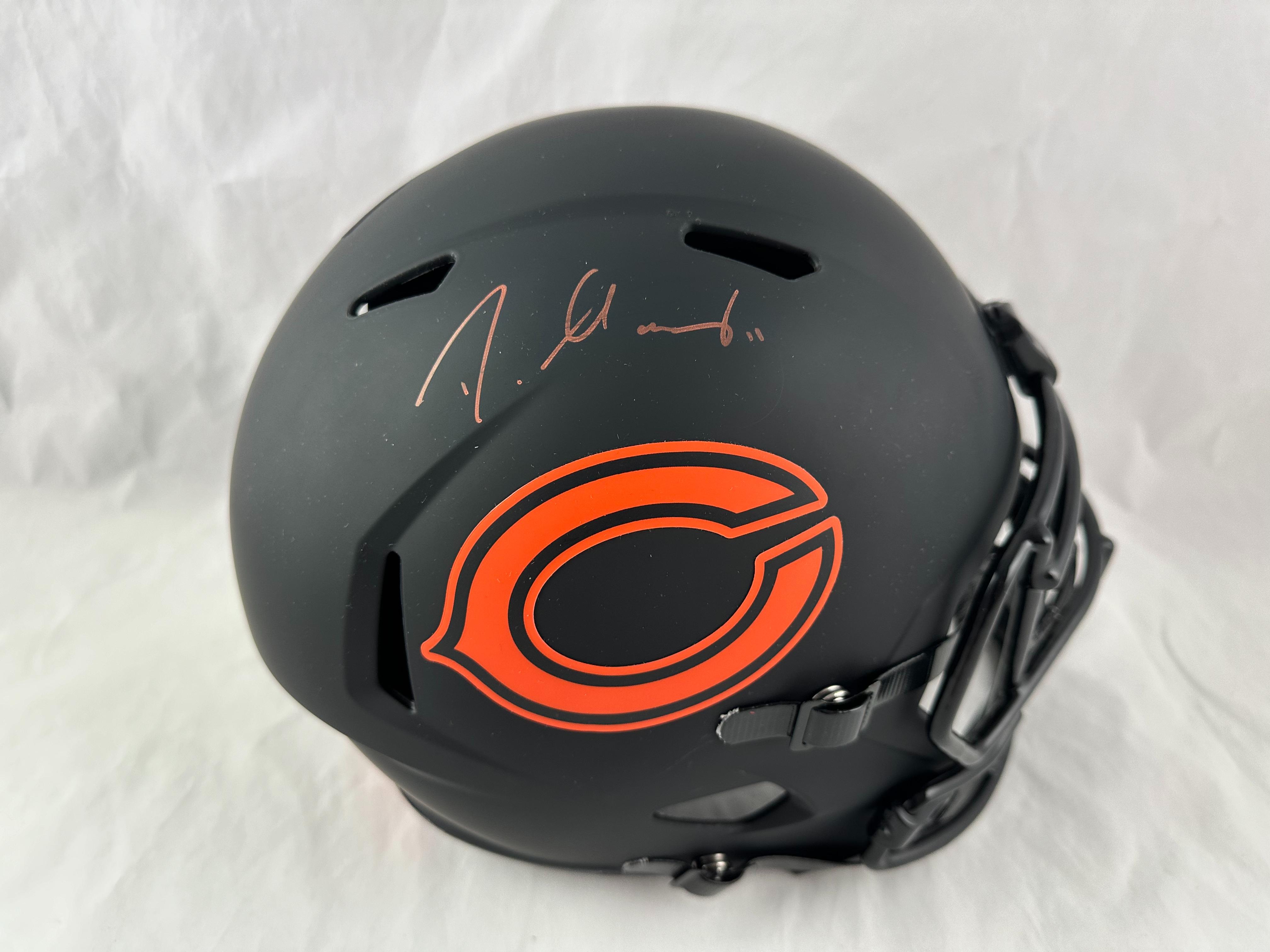 Darnell Mooney Signed Bears Full-Size Eclipse Alternate Speed Helmet (Beckett) at PristineAuction.com Darnell Mooney Signed Bears Full-Size Eclipse Alternate Speed Helmet (Beckett) at PristineAuction.com