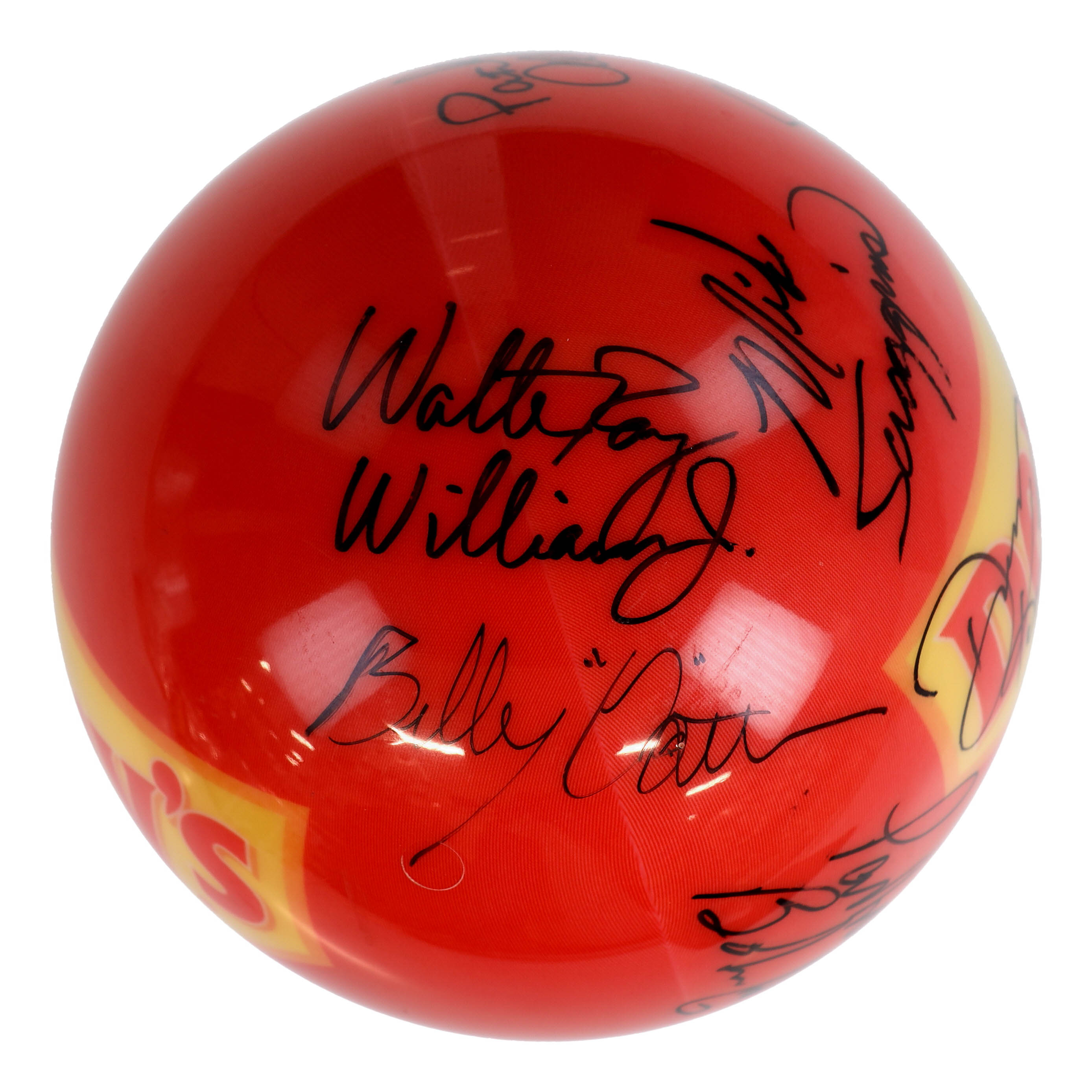 Sean Rash Ball Layout Bowling Legends Full-Sized Bowling Ball Signed by (11) with Walter Ray ...