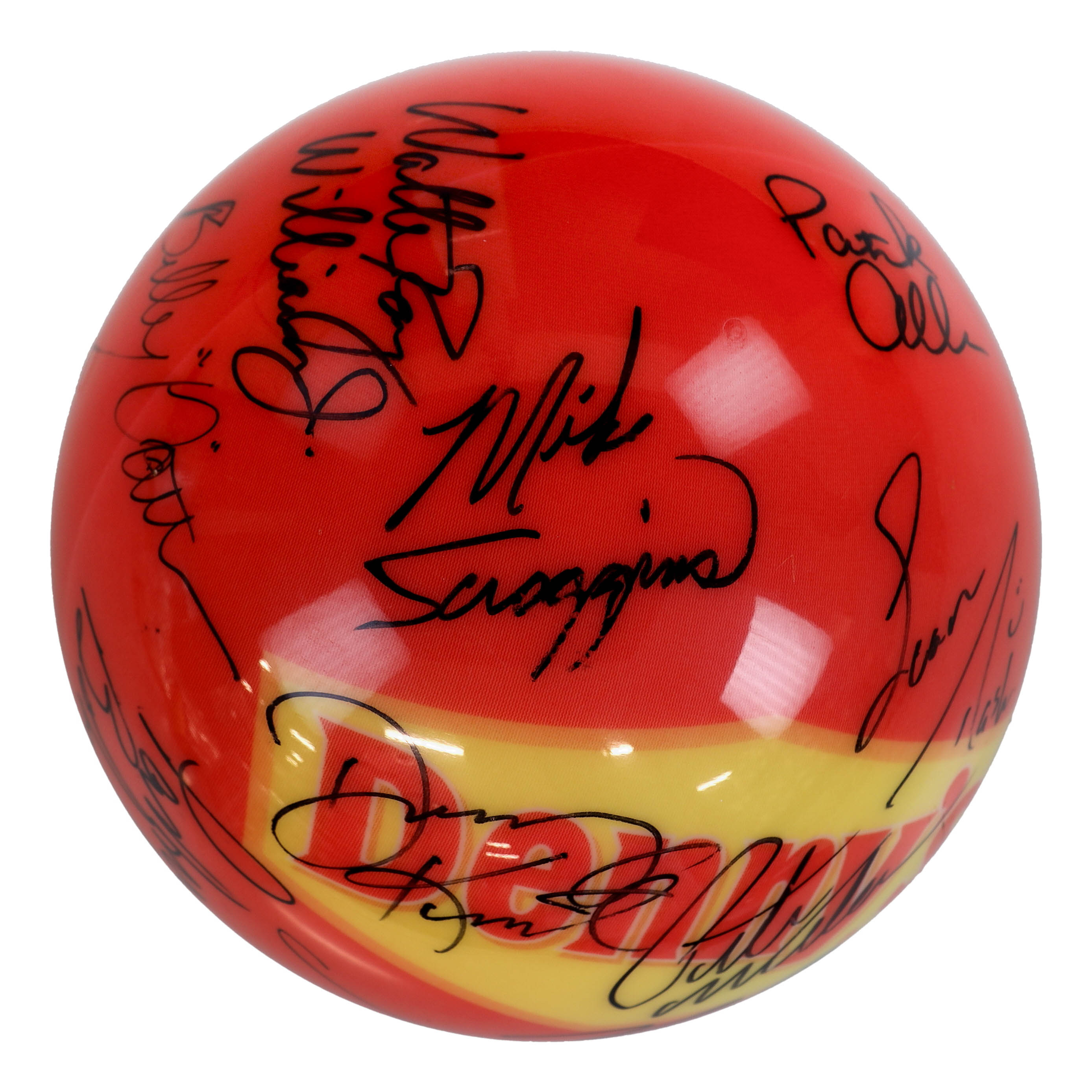 Sean Rash Ball Layout Bowling Legends Full-Sized Bowling Ball Signed by (11) with Walter Ray ...