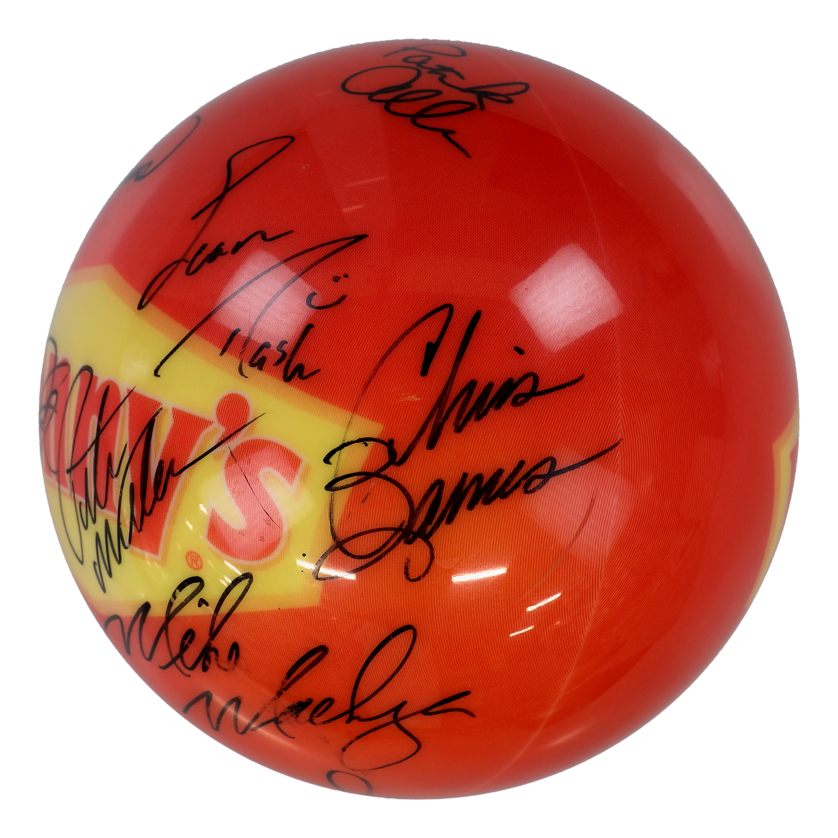 Sean Rash Ball Layout Bowling Legends Full-Sized Bowling Ball Signed by (11) with Walter Ray ...