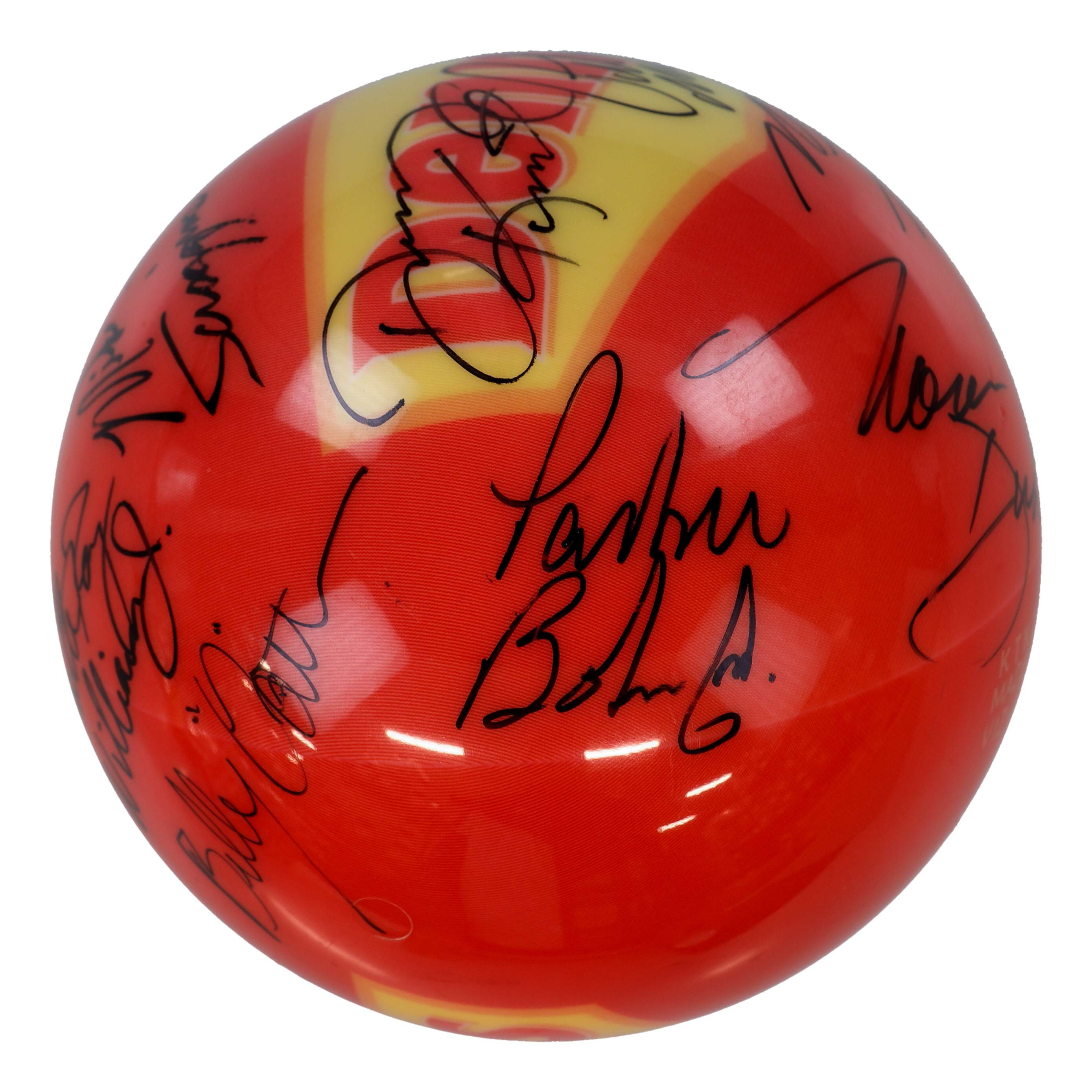 Sean Rash Ball Layout Bowling Legends Full-Sized Bowling Ball Signed by (11) with Walter Ray ...