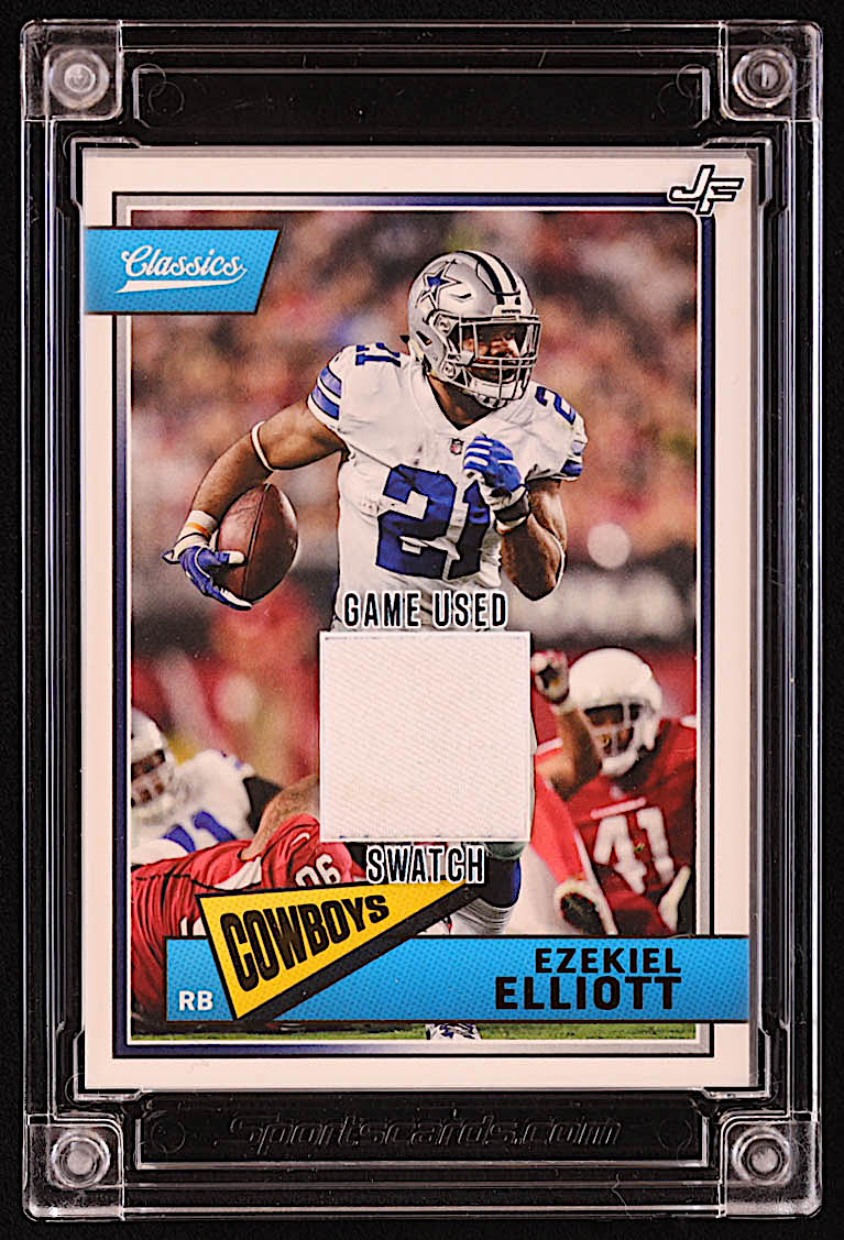Ezekiel Elliott 2022 Jersey Fusion Game Used Swatch #EE916 at PristineAuction.com Ezekiel Elliott 2022 Jersey Fusion Game Used Swatch #EE916 at PristineAuction.com