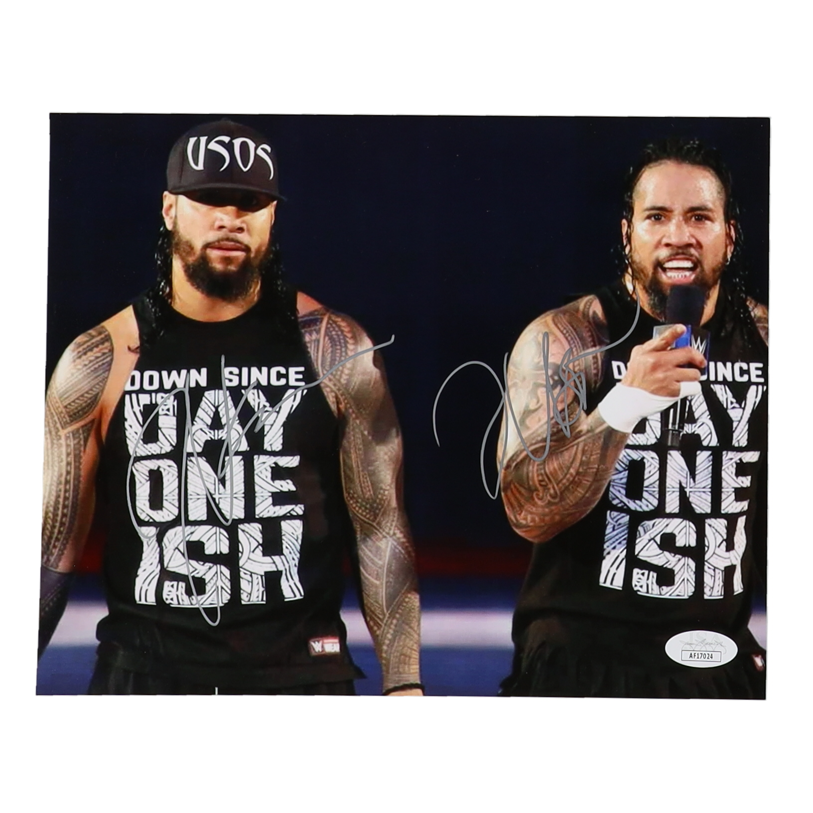 Jimmy Uso & Jey Uso Signed WWE 8x10 Photo (JSA) at PristineAuction.com Jimmy Uso & Jey Uso Signed WWE 8x10 Photo (JSA) at PristineAuction.com