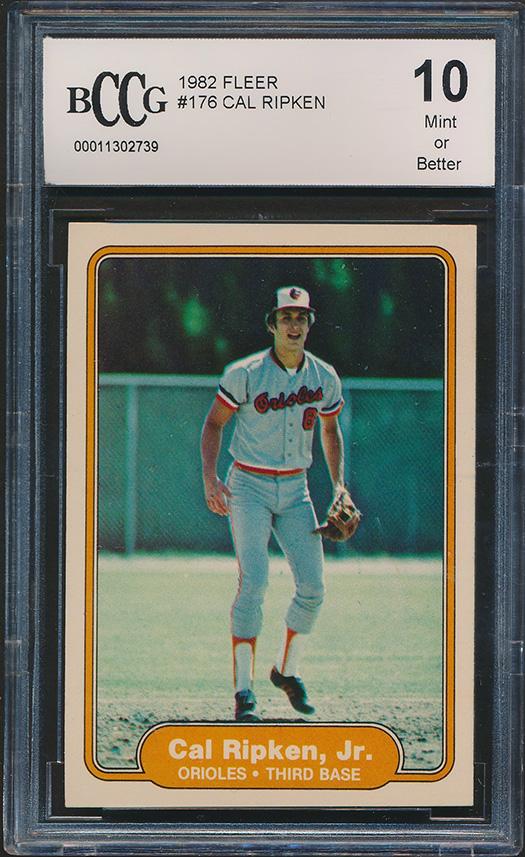 Cal Ripken Jr. 1982 Fleer #176 RC (BCCG 10) at PristineAuction.com Cal Ripken Jr. 1982 Fleer #176 RC (BCCG 10) at PristineAuction.com