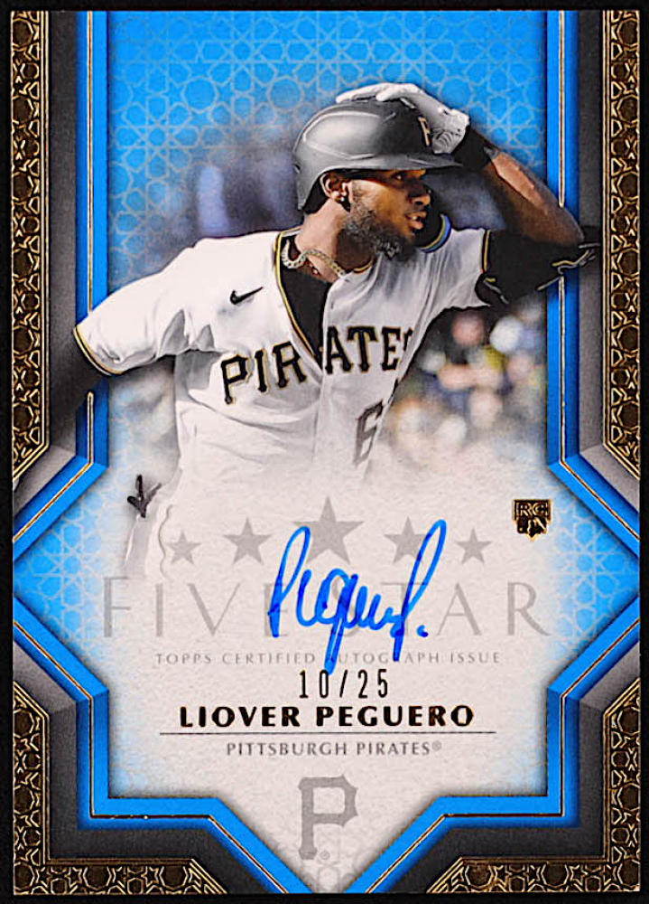 Liover Peguero 2023 Topps Five Star Autographs Blue #FSALPE RC #10/25