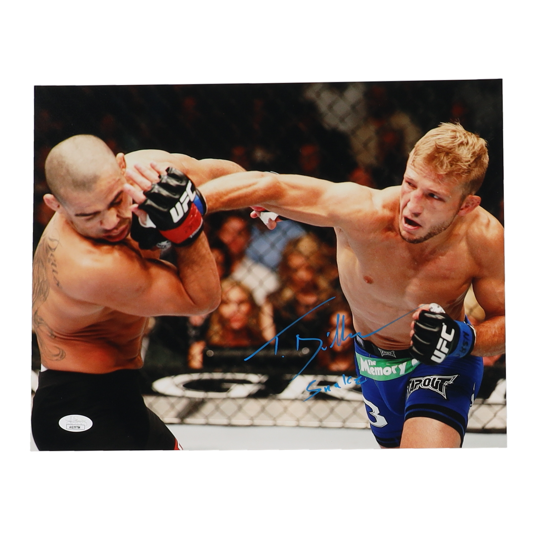 TJ Dillashaw Signed UFC 11x14 Photo (JSA) at PristineAuction.com TJ Dillashaw Signed UFC 11x14 Photo (JSA) at PristineAuction.com