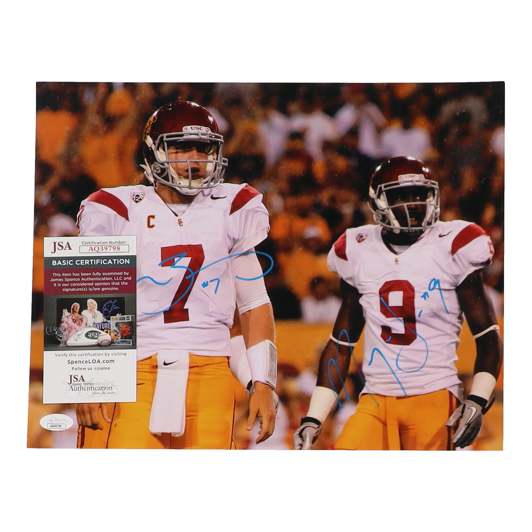 Matt Barkley & Marqise Lee Signed USC Spartans 11x14 Photo (JSA) at PristineAuction.com Matt Barkley & Marqise Lee Signed USC Spartans 11x14 Photo (JSA) at PristineAuction.com