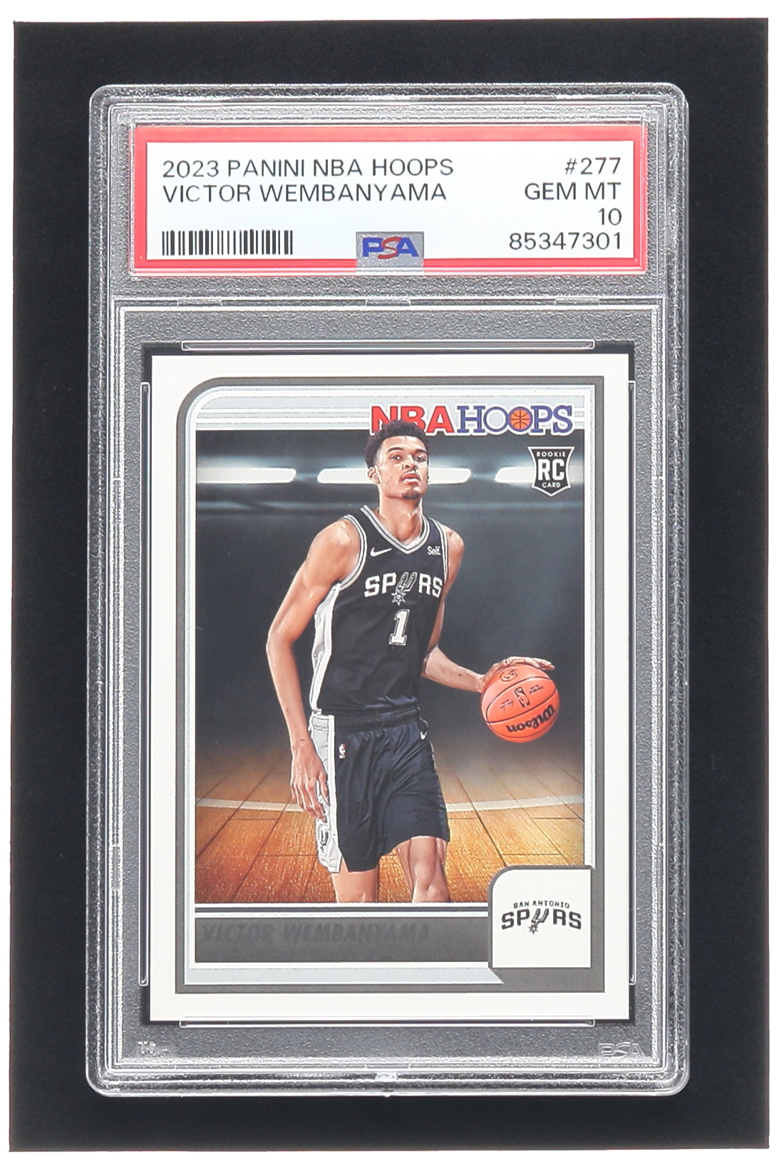 Victor Wembanyama 2023-24 Hoops #277 RC (PSA 10) at PristineAuction.com Victor Wembanyama 2023-24 Hoops #277 RC (PSA 10) at PristineAuction.com