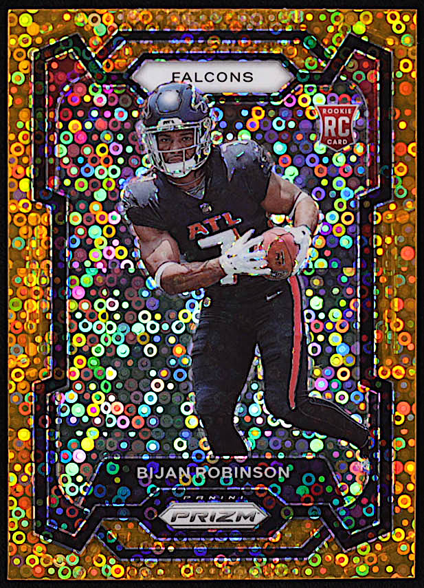 Bijan Robinson 2023 Panini Prizm Prizms Orange Disco #305 RC at PristineAuction.com Bijan Robinson 2023 Panini Prizm Prizms Orange Disco #305 RC at PristineAuction.com