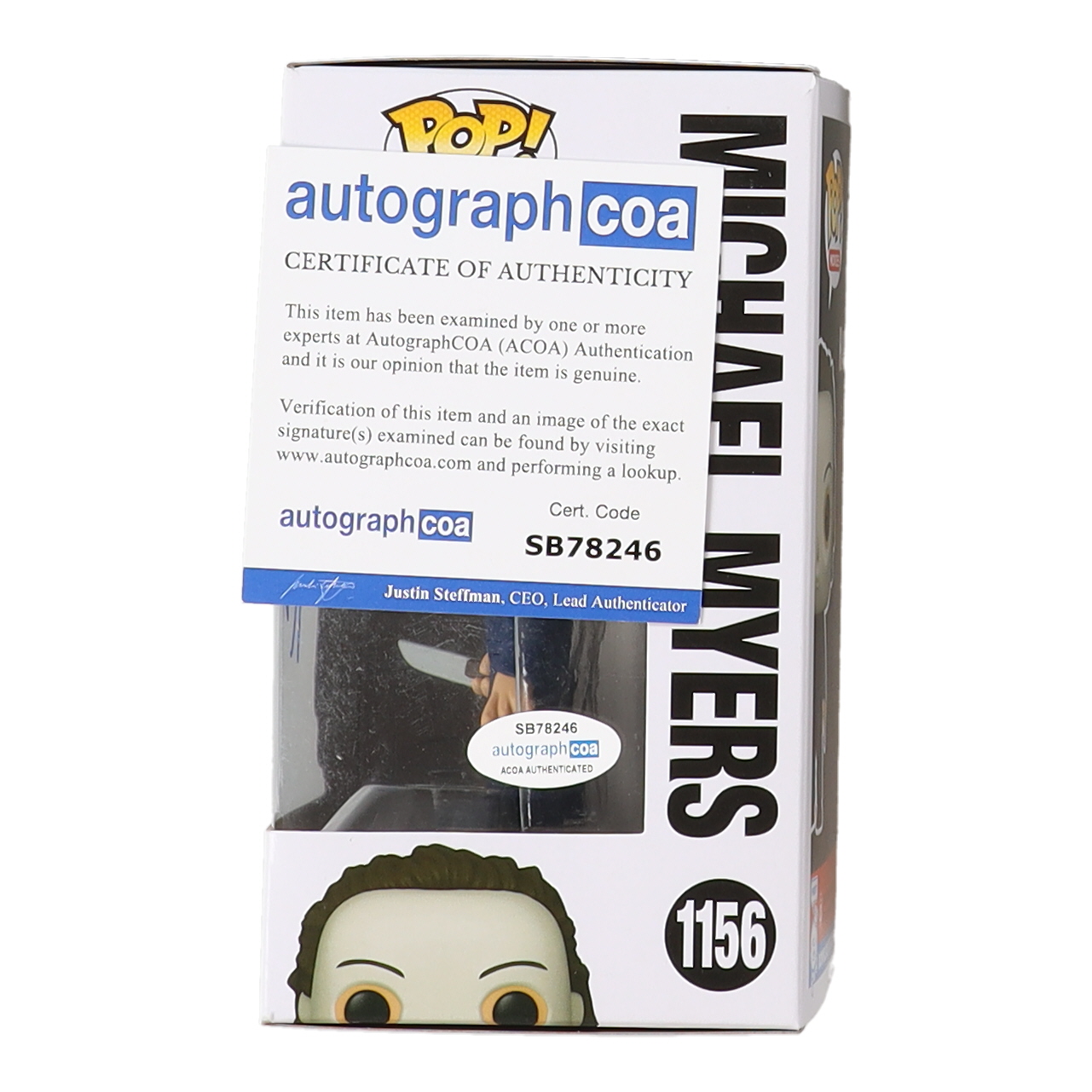 Jason Blum Signed "Halloween" #03 Michael Myers Funko Pop! Vinyl Figure (ACOA) at PristineAuction.com Jason Blum Signed "Halloween" #03 Michael Myers Funko Pop! Vinyl Figure (ACOA) at PristineAuction.com