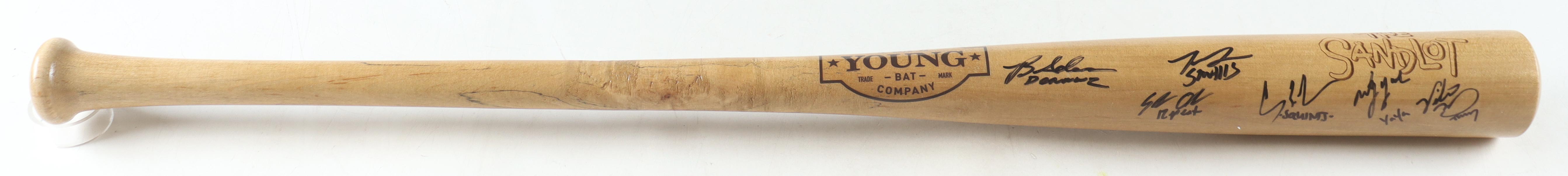 "The Sandlot" Young Bat Company Baseball Bat Cast-Signed By (6) With Chauncey Leopardi, Tom Guiry, Marty York, Victor DiMattia With Multiple Character Inscriptions (JSA) at PristineAuction.com "The Sandlot" Young Bat Company Baseball Bat Cast-Signed By (6) With Chauncey Leopardi, Tom Guiry, Marty York, Victor DiMattia With Multiple Character Inscriptions (JSA) at PristineAuction.com