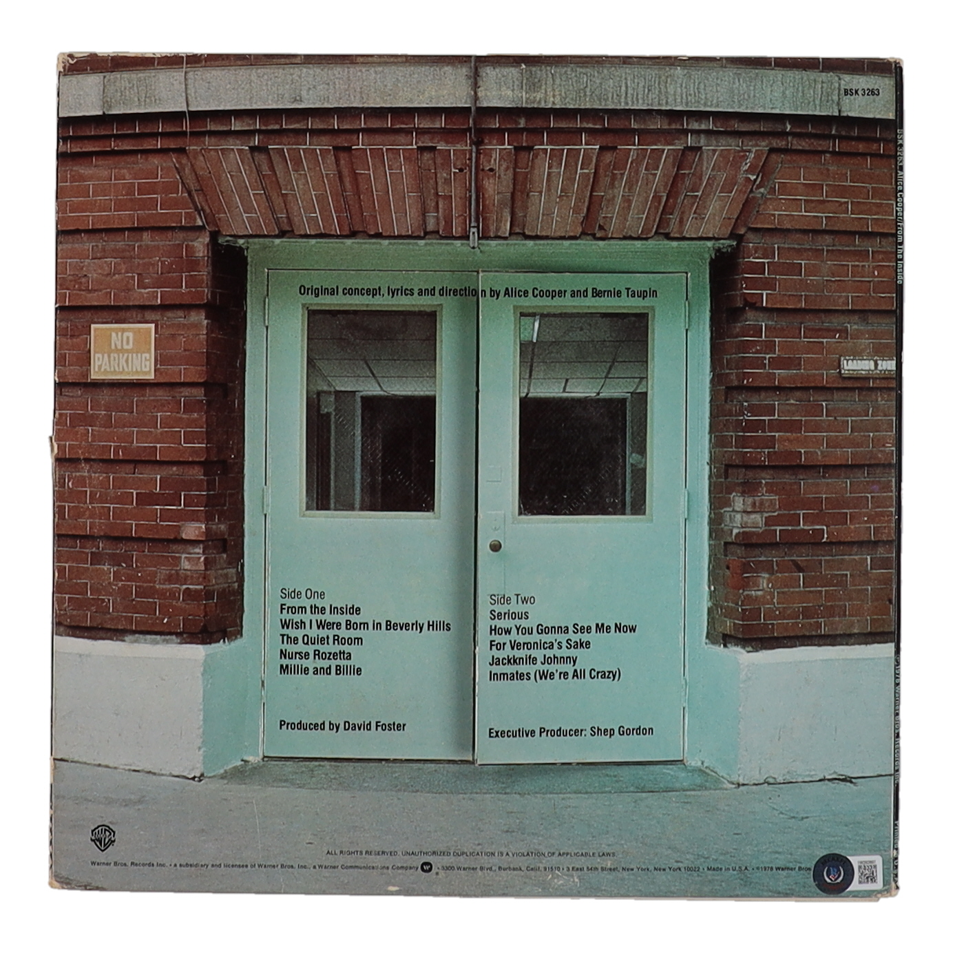 Alice Cooper Signed "From The Inside" Vinyl Record Album (Beckett) at PristineAuction.com Alice Cooper Signed "From The Inside" Vinyl Record Album (Beckett) at PristineAuction.com