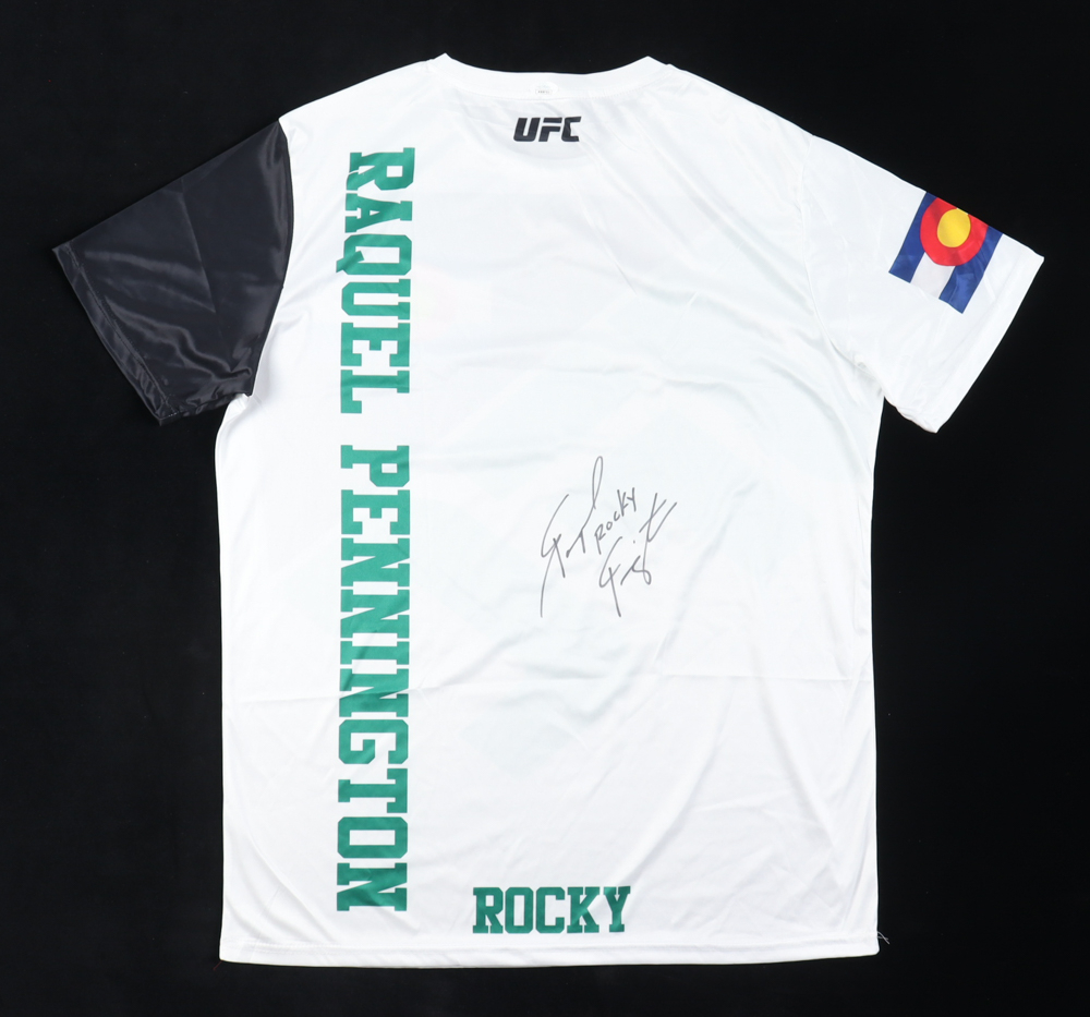 Raquel Pennington Signed UFC Shirt Inscribed "Rocky" (JSA) | Pristine ...