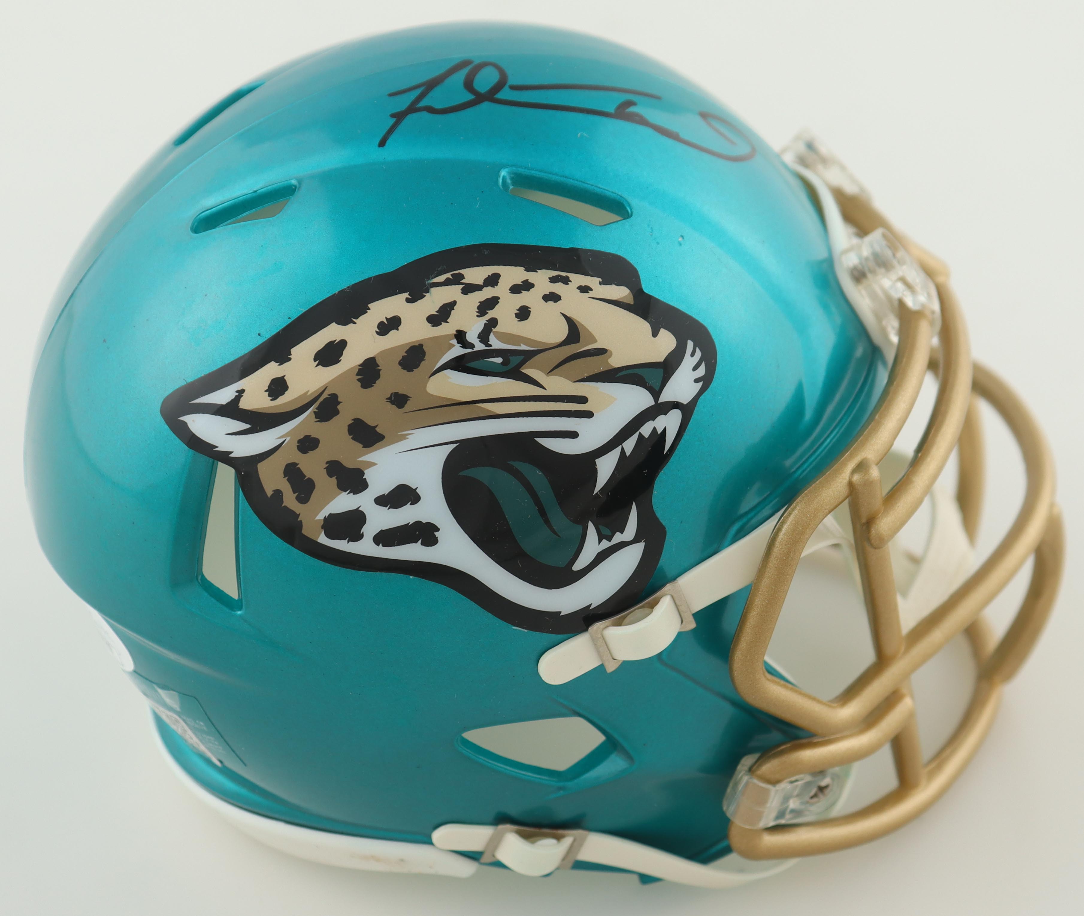 Fred Taylor Signed Jaguars Flash Alternate Speed Mini Helmet (JSA) at PristineAuction.com Fred Taylor Signed Jaguars Flash Alternate Speed Mini Helmet (JSA) at PristineAuction.com
