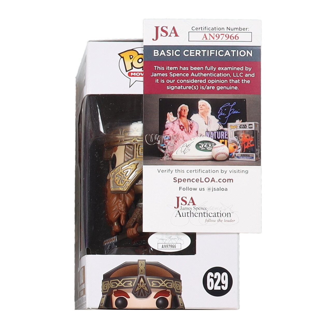 John Rhys-Davies Signed "The Lord of the Rings" #629 Ginli Funko Pop! Vinyl Figure Inscribed "Gimli" (JSA) at PristineAuction.com John Rhys-Davies Signed "The Lord of the Rings" #629 Ginli Funko Pop! Vinyl Figure Inscribed "Gimli" (JSA) at PristineAuction.com